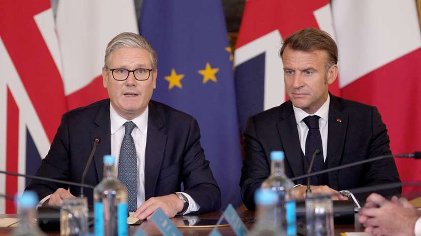 France's President Macron visits Britain