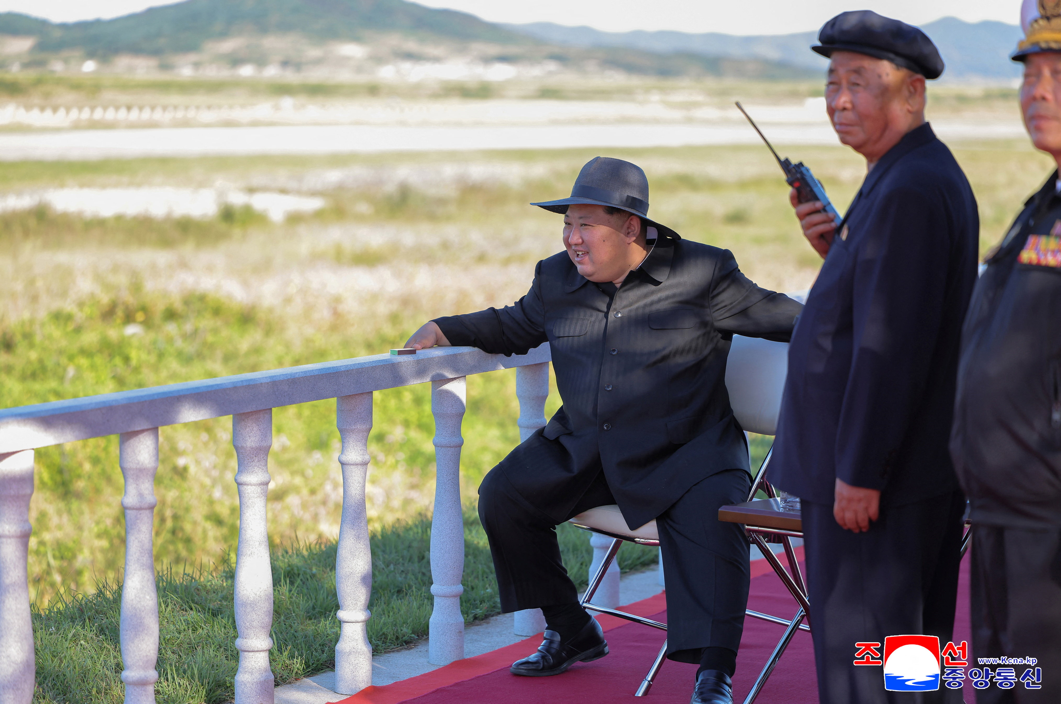 North Korea's Kim Jong Un oversees drone testing, KCNA says