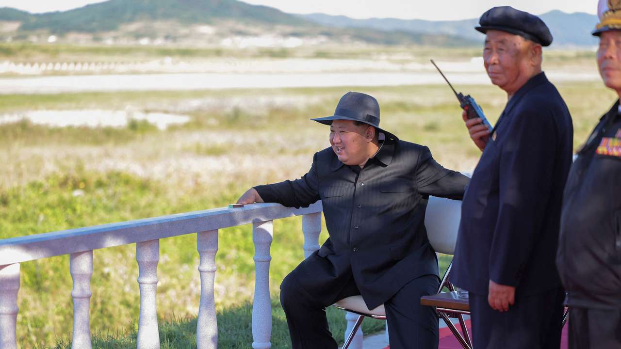 North Korea's Kim Jong Un oversees drone testing, KCNA says