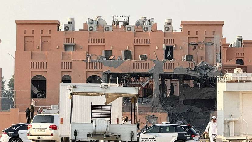 FILE PHOTO: Aftermath of an Israeli attack on Hamas leaders, according to an Israeli official, in Doha
