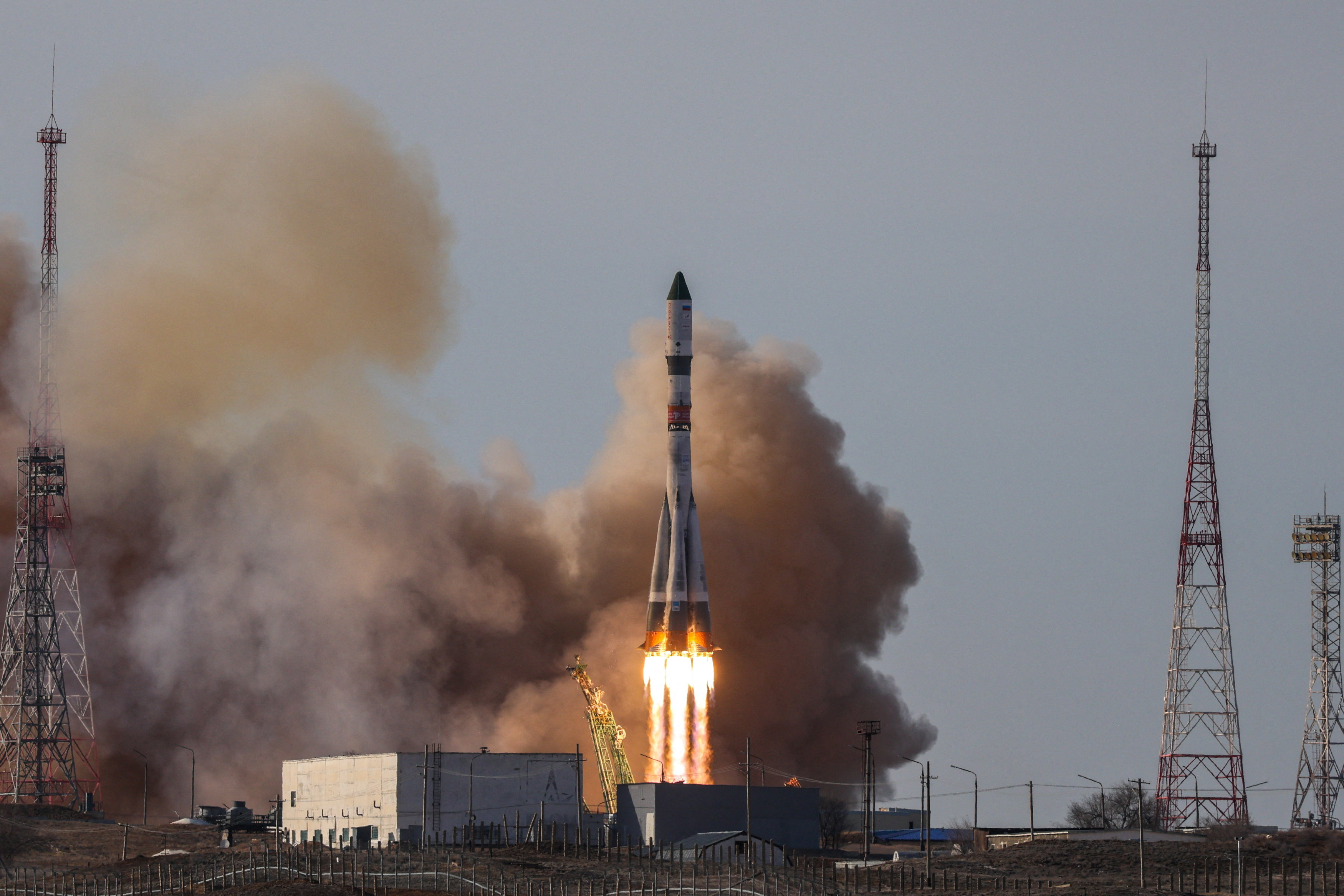 Progress cargo spacecraft launches to ISS from Baikonur Cosmodrome