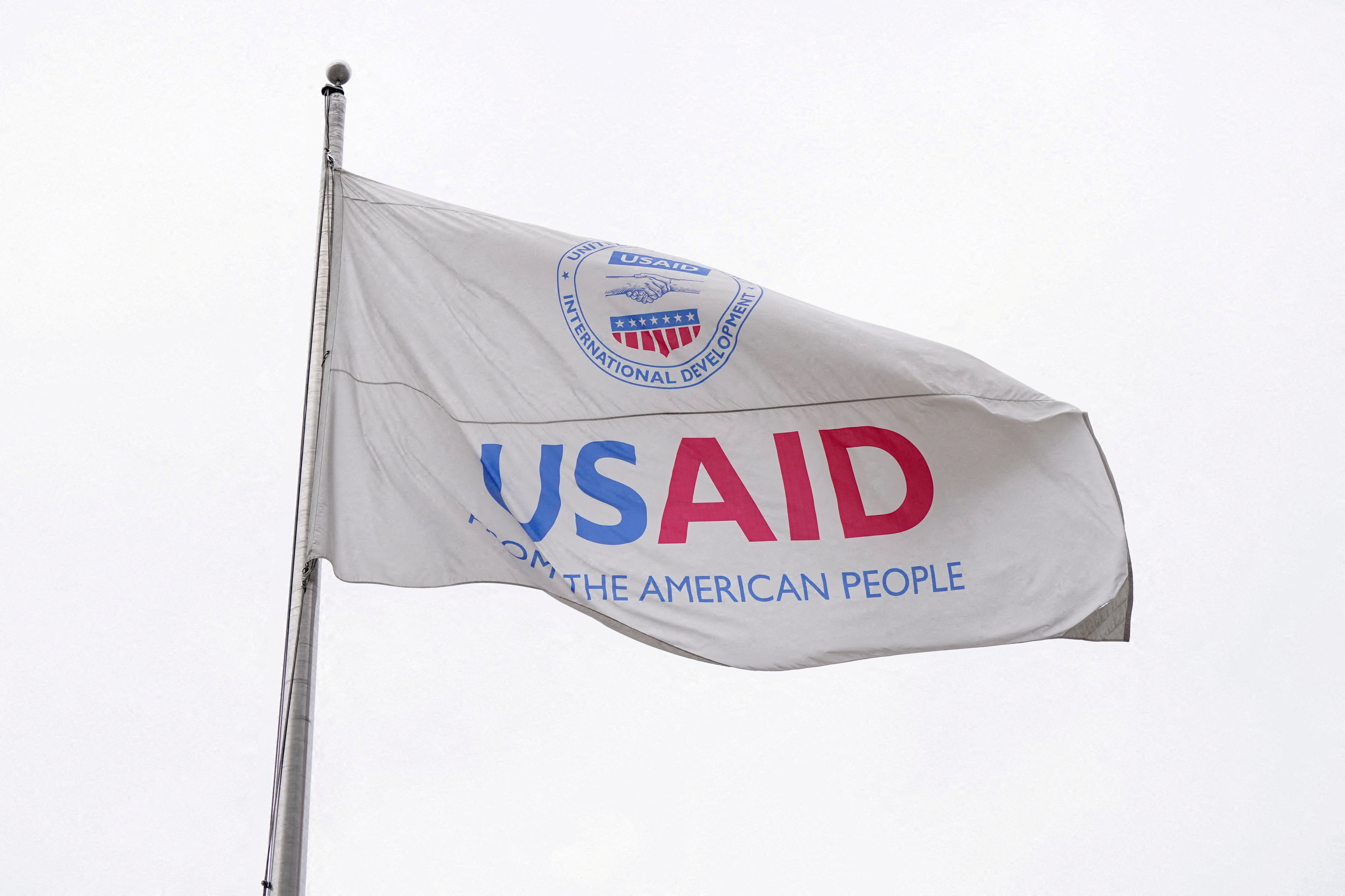 FILE PHOTO: The USAID building sits closed to employees after a memo was issued advising agency personnel to work remotely, in Washington