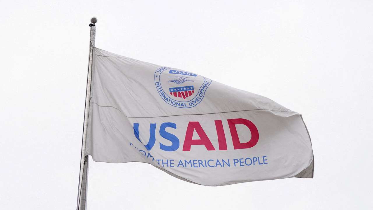 FILE PHOTO: The USAID building sits closed to employees after a memo was issued advising agency personnel to work remotely, in Washington