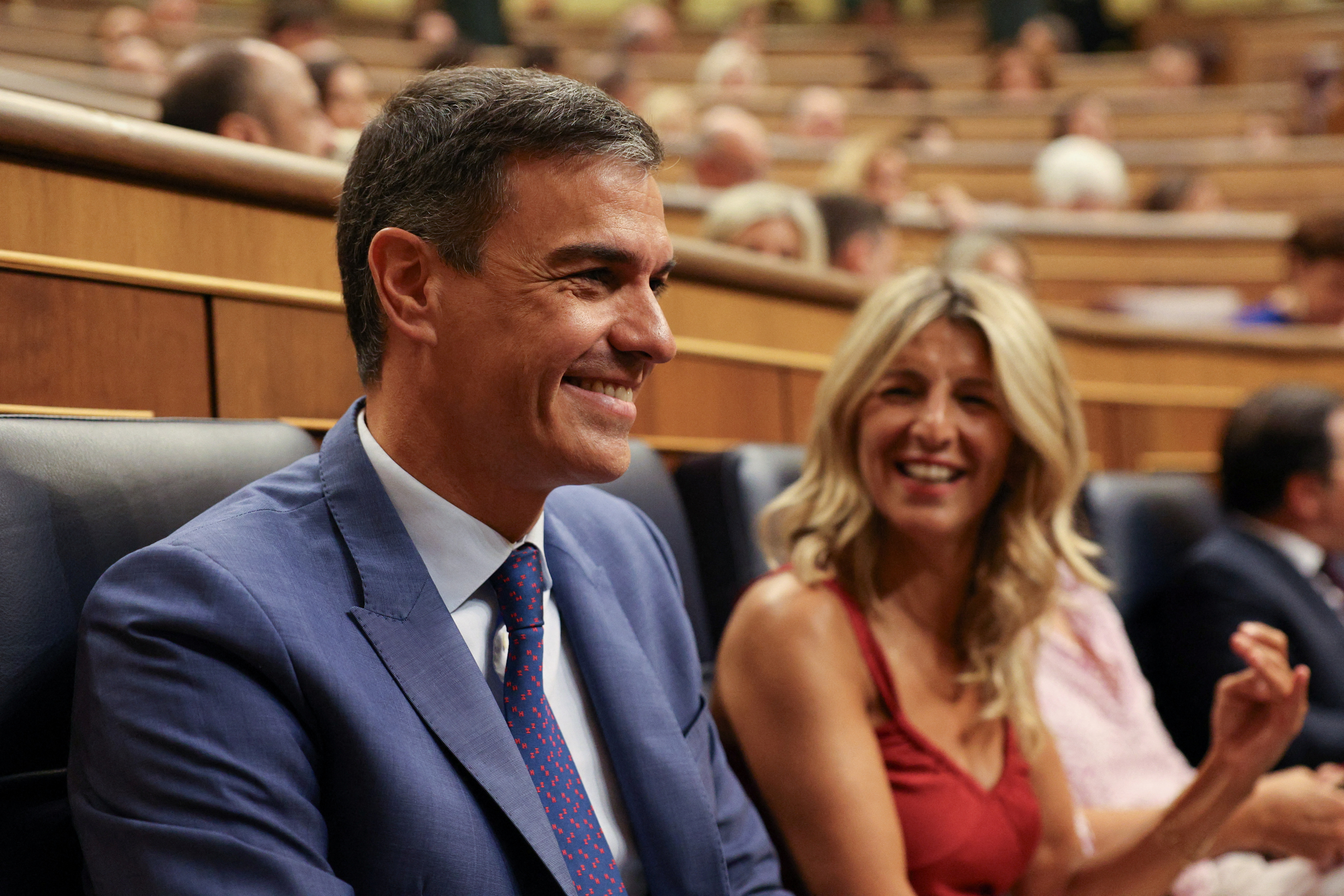 Spanish parliament session to vote for a speaker and parliament's executive board members in Madrid