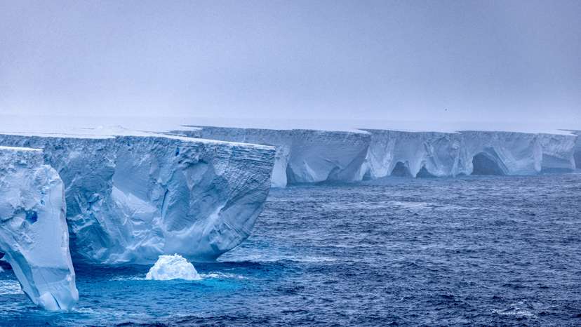 FILE PHOTO: The world's largest iceberg, named A23a, is seen in Antarctica