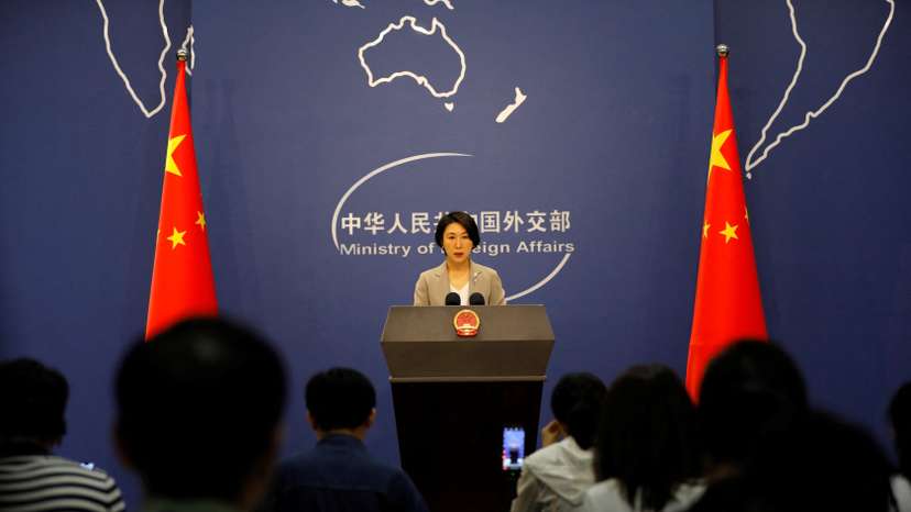China's foreign ministry spokesperson Mao Ning attends a press conference in Beijing