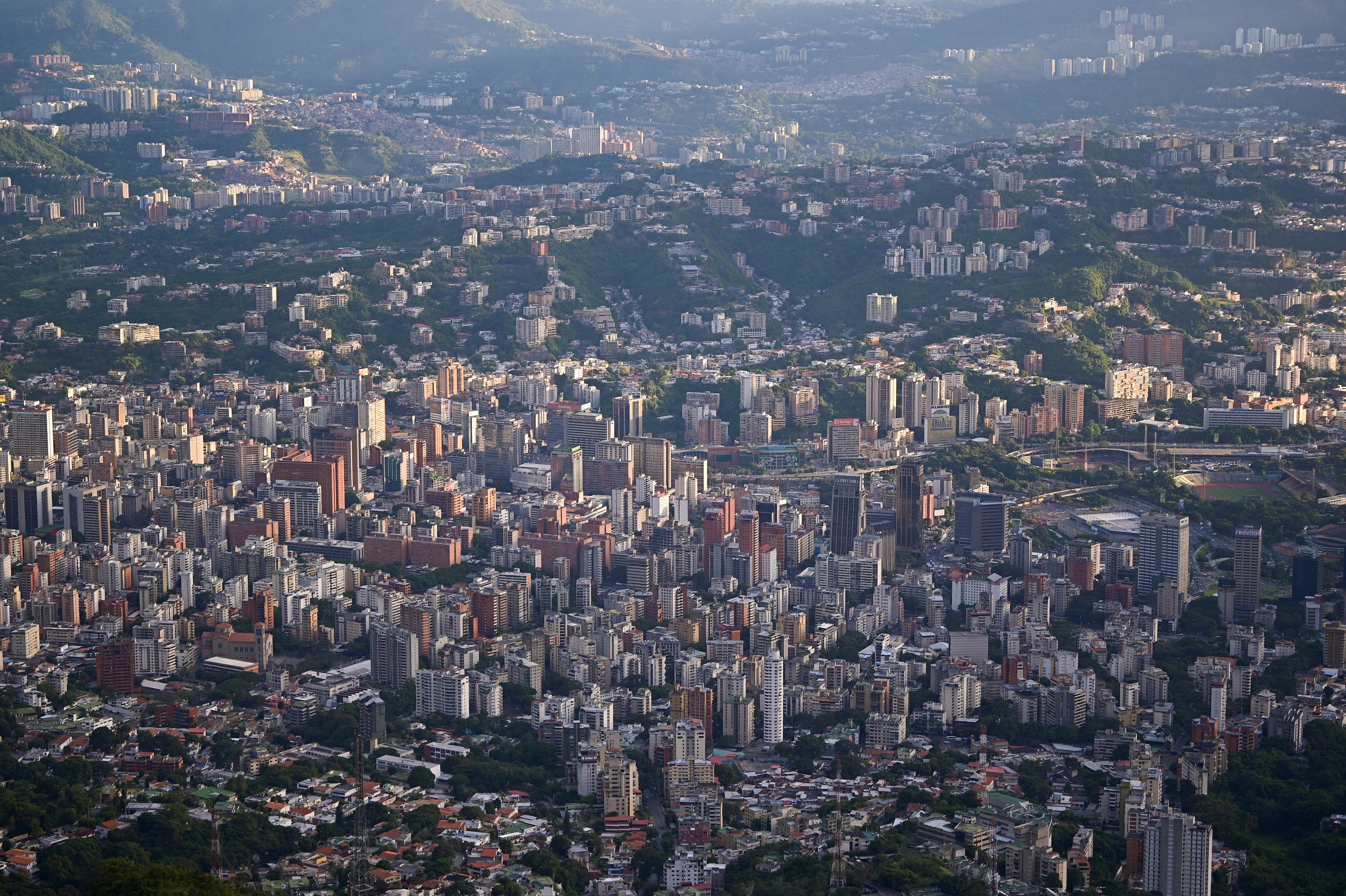 Overview of Caracas amid tensions between the governments of U.S. President Trump and Venezuela’s President Maduro, in Caracas