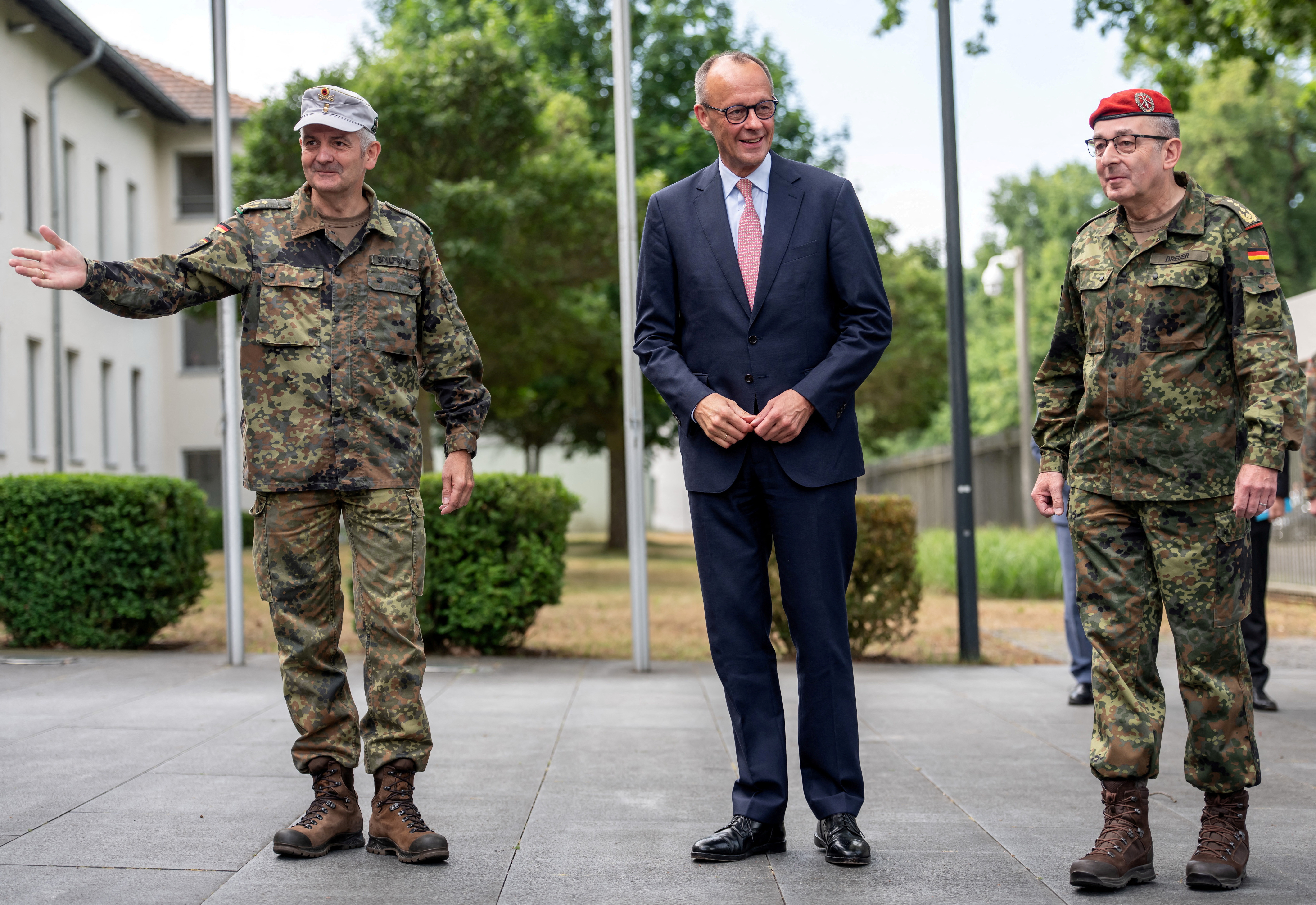FILE PHOTO: German Chancellor Merz visits military’s operational command
