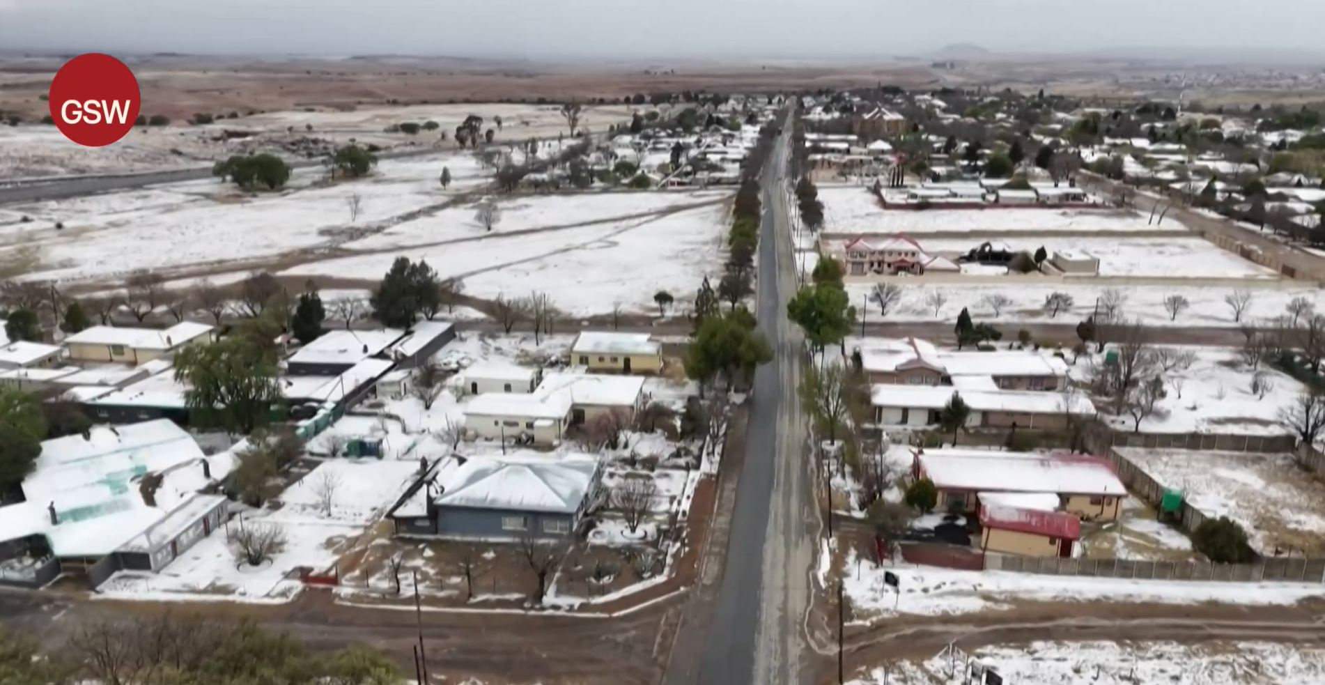 South Africa snowfall