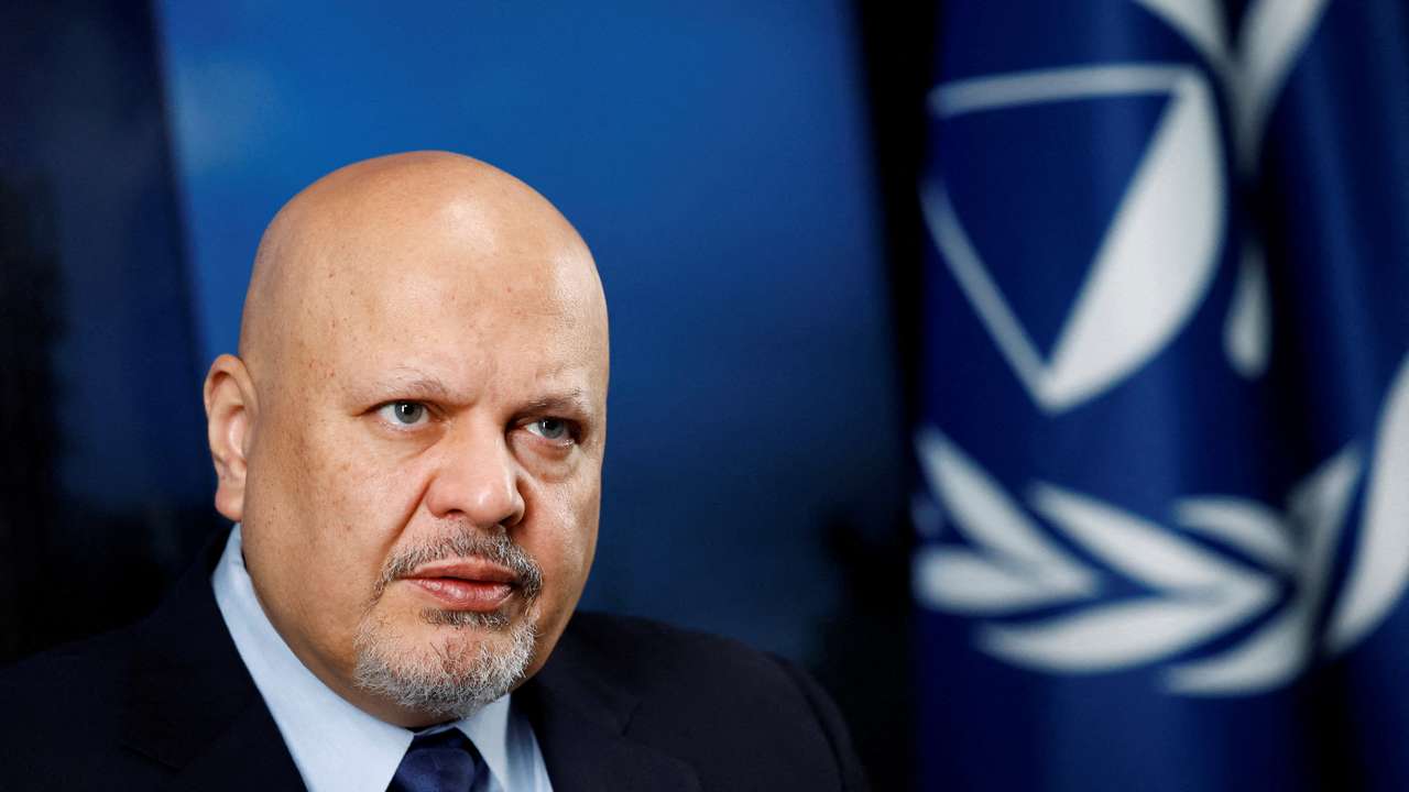 FILE PHOTO: International Criminal Court (ICC) Prosecutor Karim Khan attends an interview with Reuters in The Hague