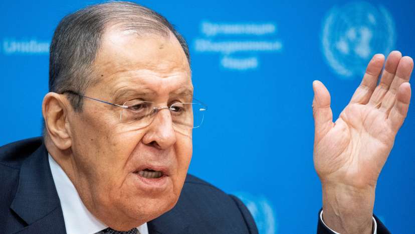 Russian Foreign Minister Lavrov holds press conference at UN headquarters in New York