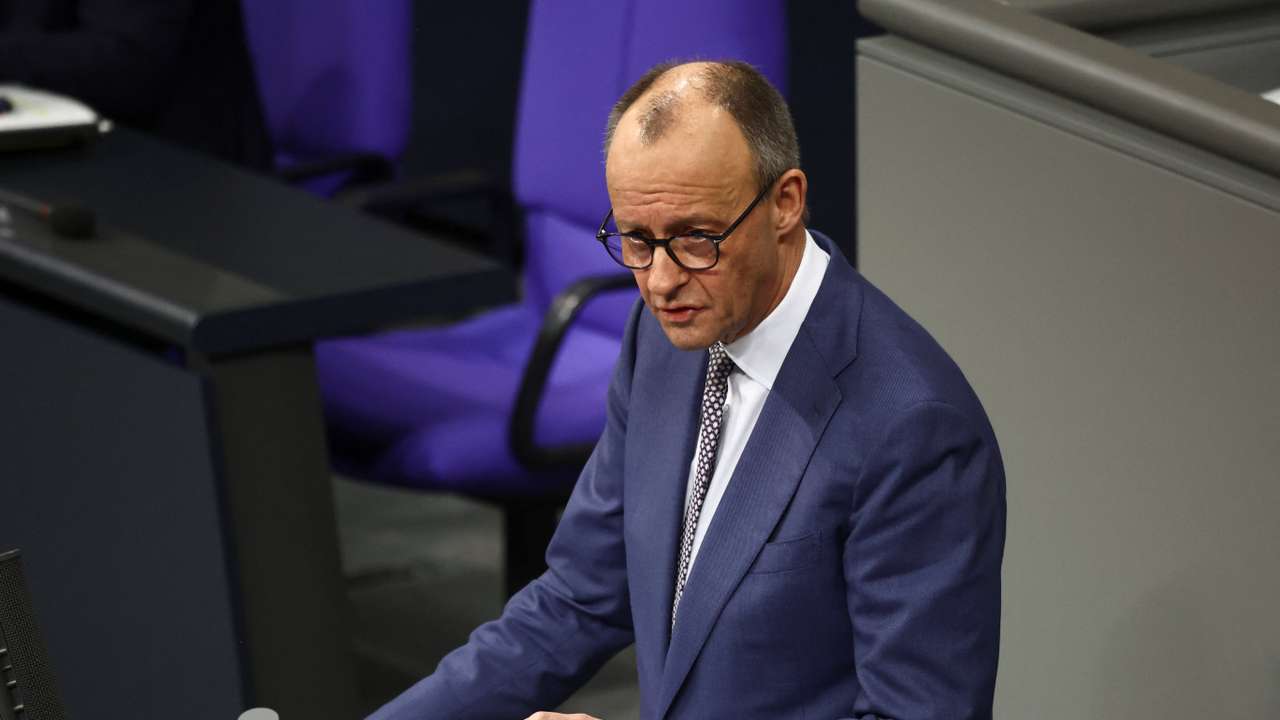 German Chancellor delivers speech on foreign policy, in Berlin