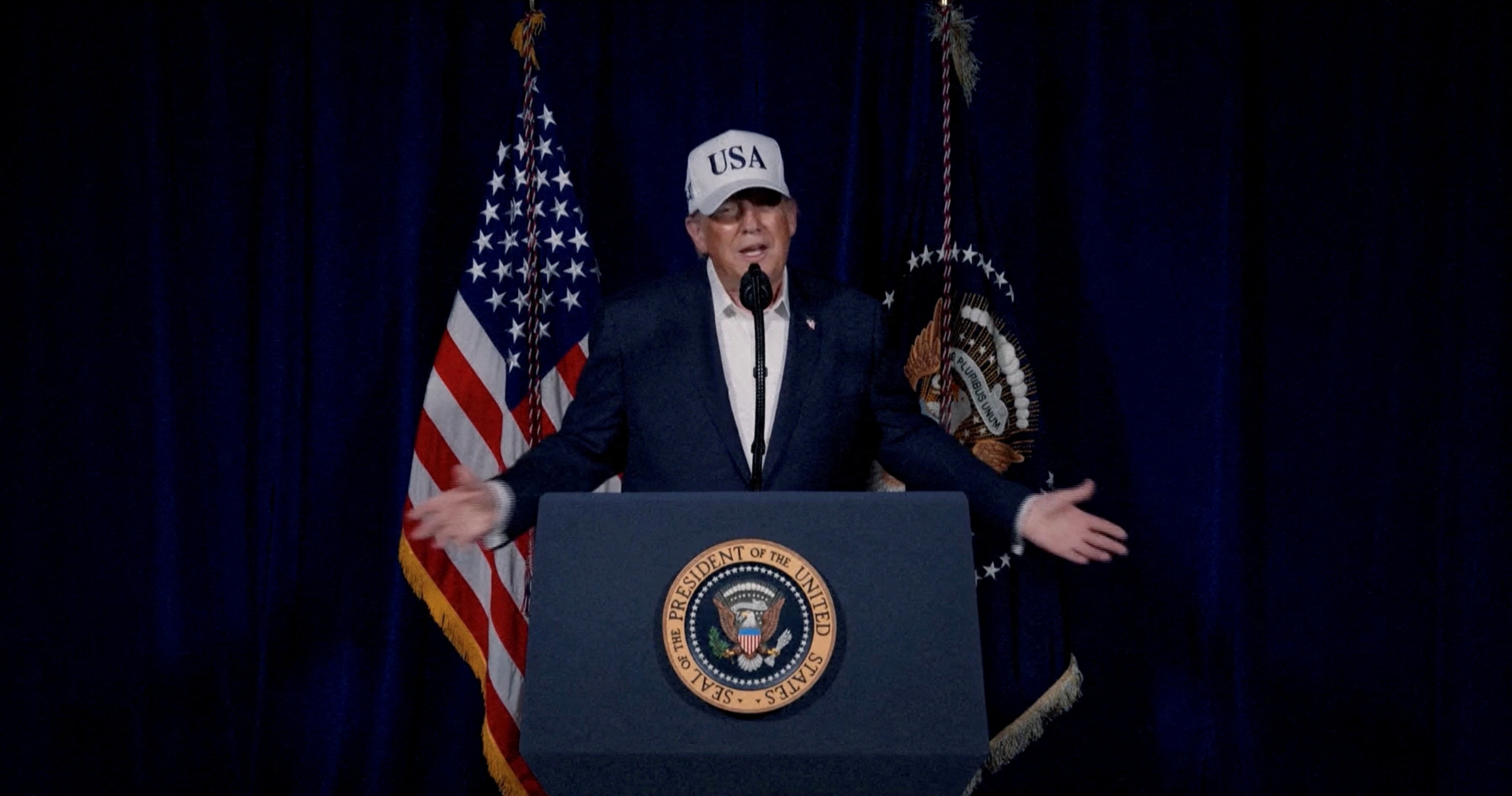 U.S. President Trump says U.S. had begun "major combat operations" in Iran