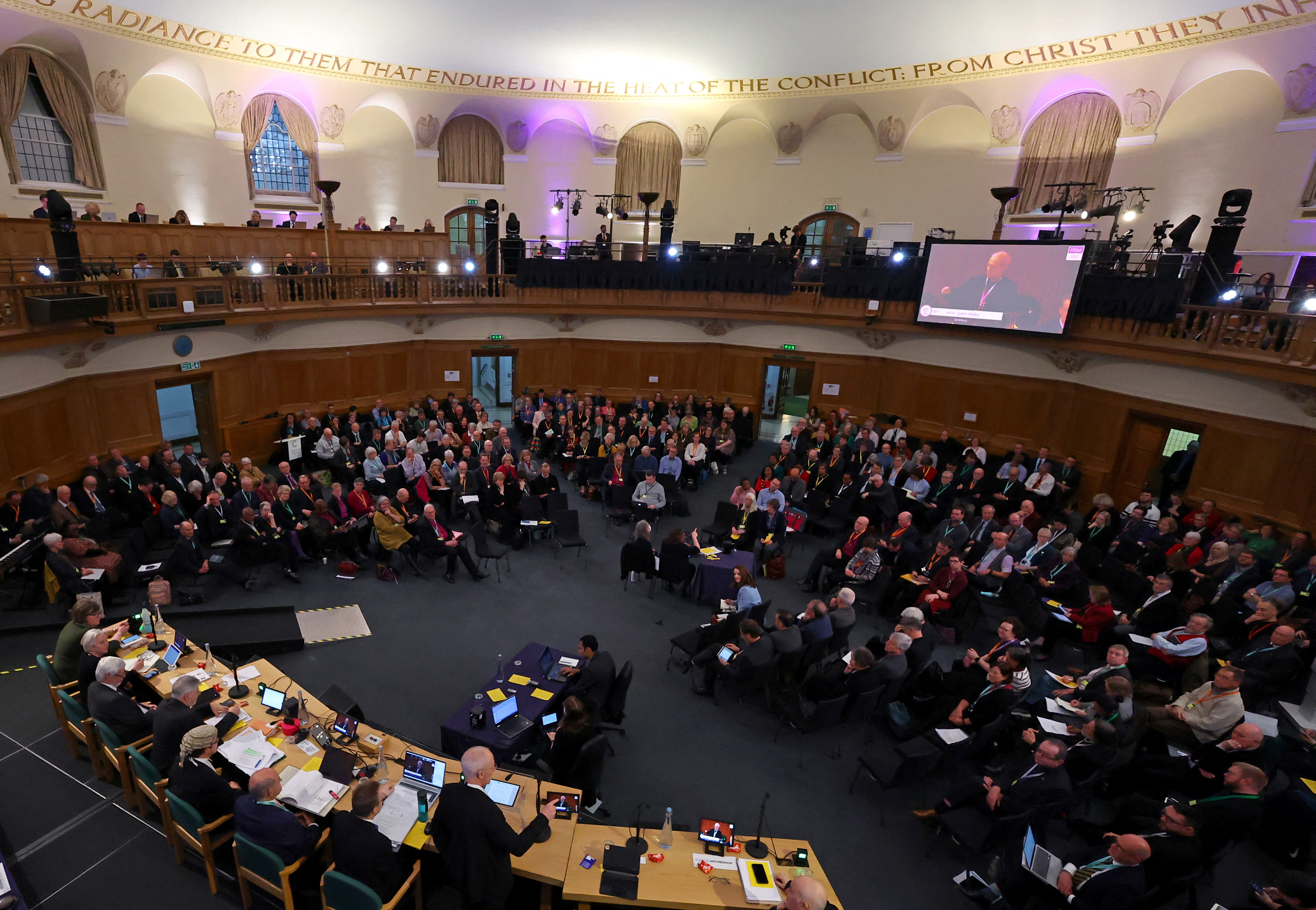Archbishop of Canterbury, Welby speaks at Church of England General Synod meeting in London