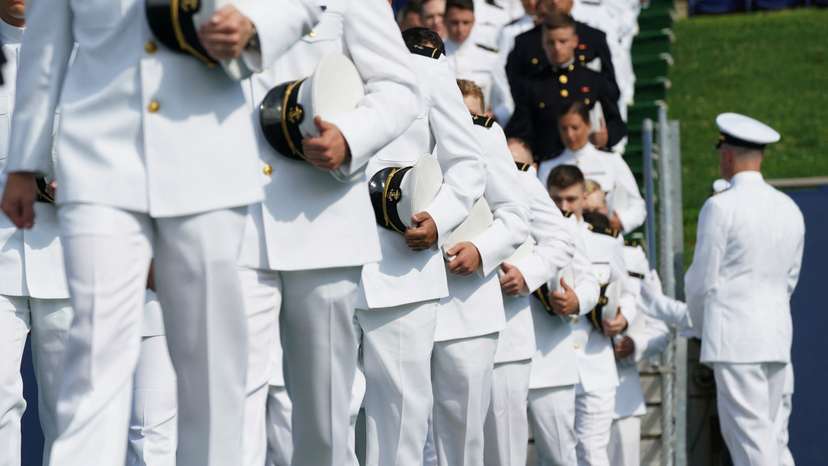 U.S. Naval Academy graduation in Annapolis, Maryland