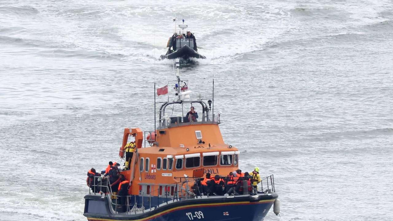 Migrants arrive at Port of Dover