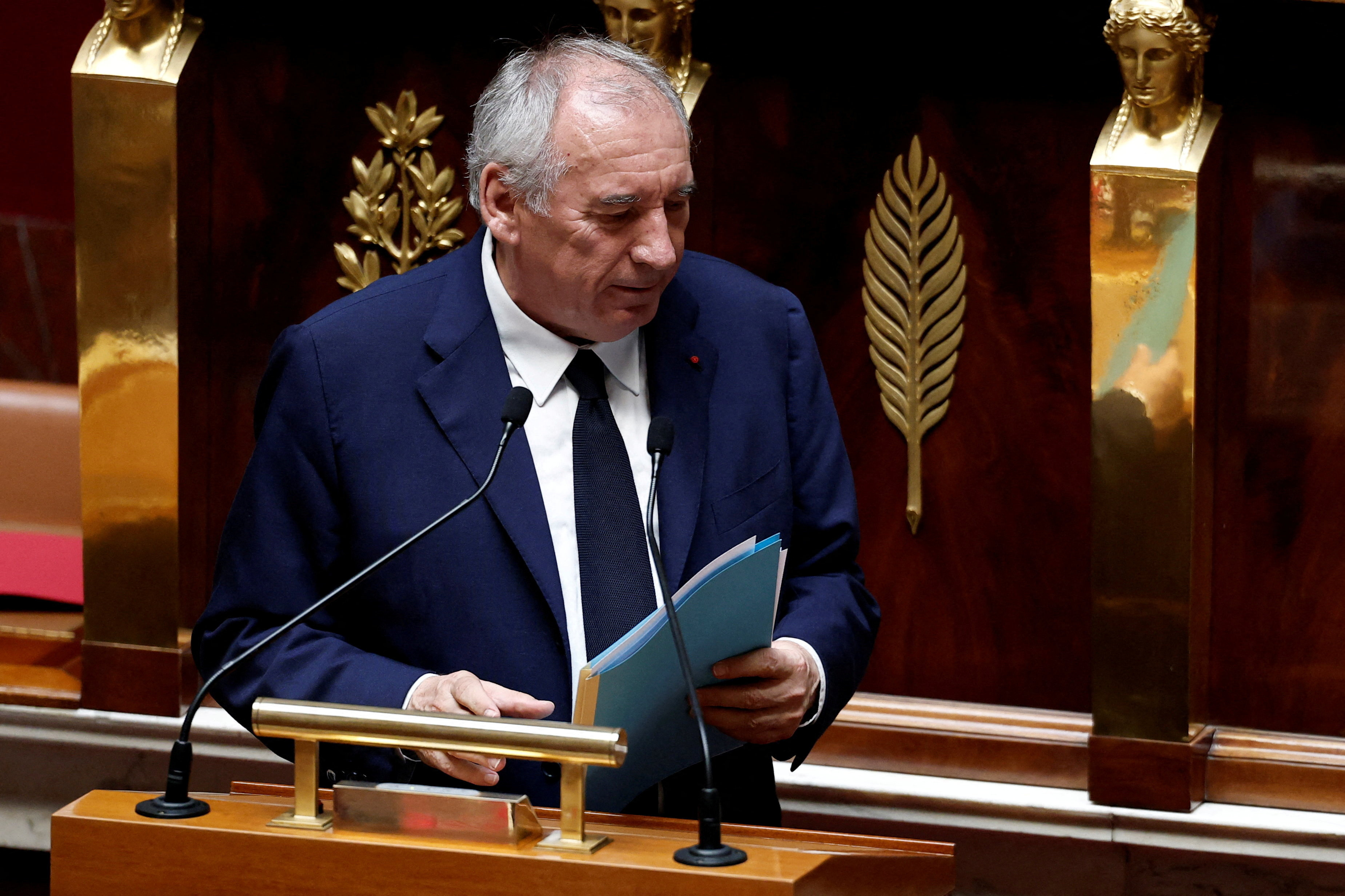 French PM faces vote of confidence in parliament in Paris