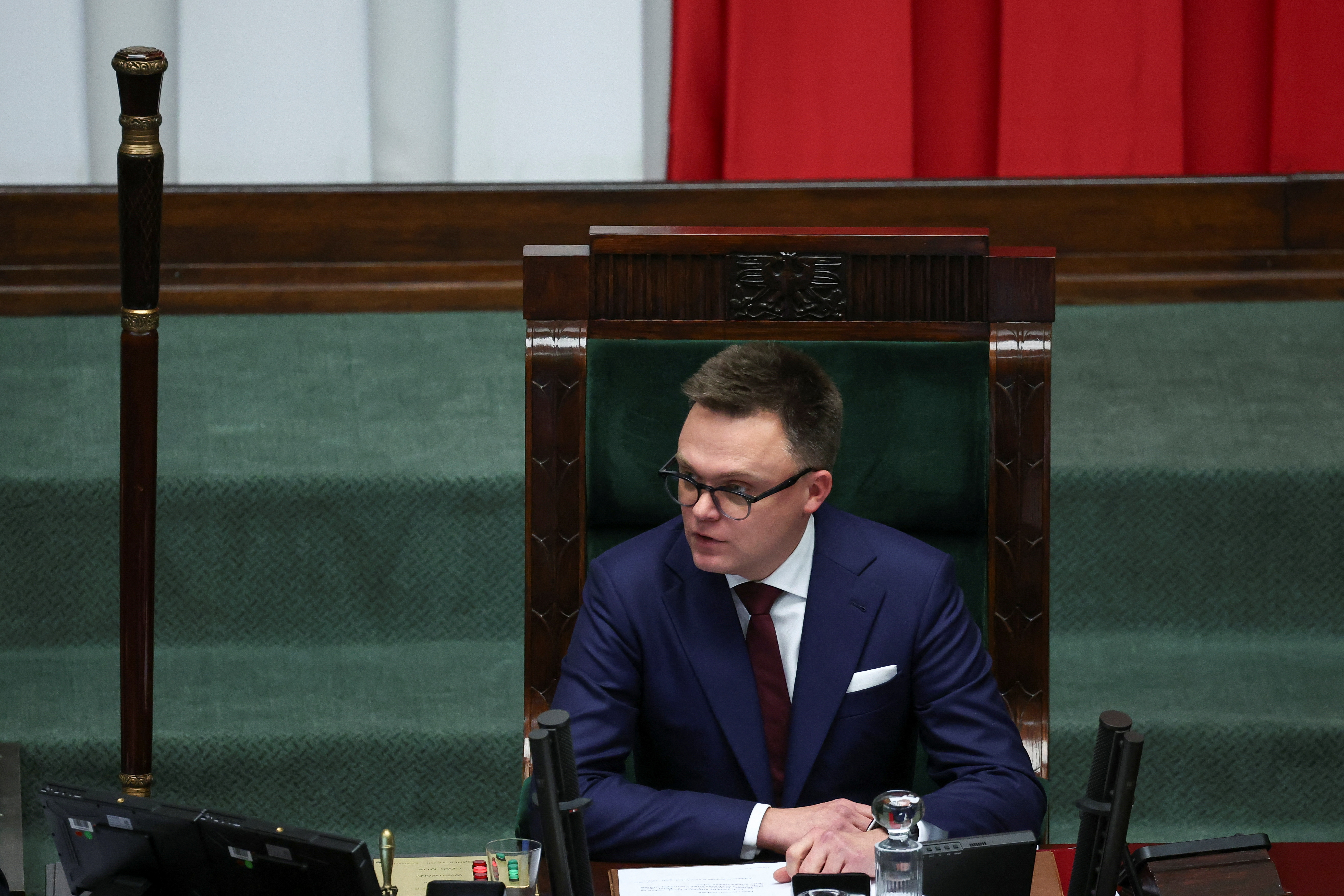 First session of the newly elected Polish parliament in Warsaw