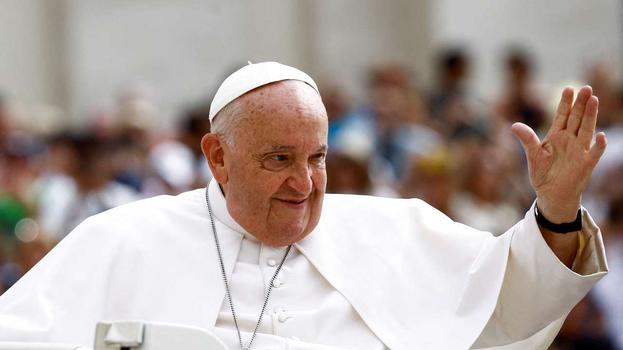 FILE PHOTO: Pope Francis holds weekly general audience at the Vatican