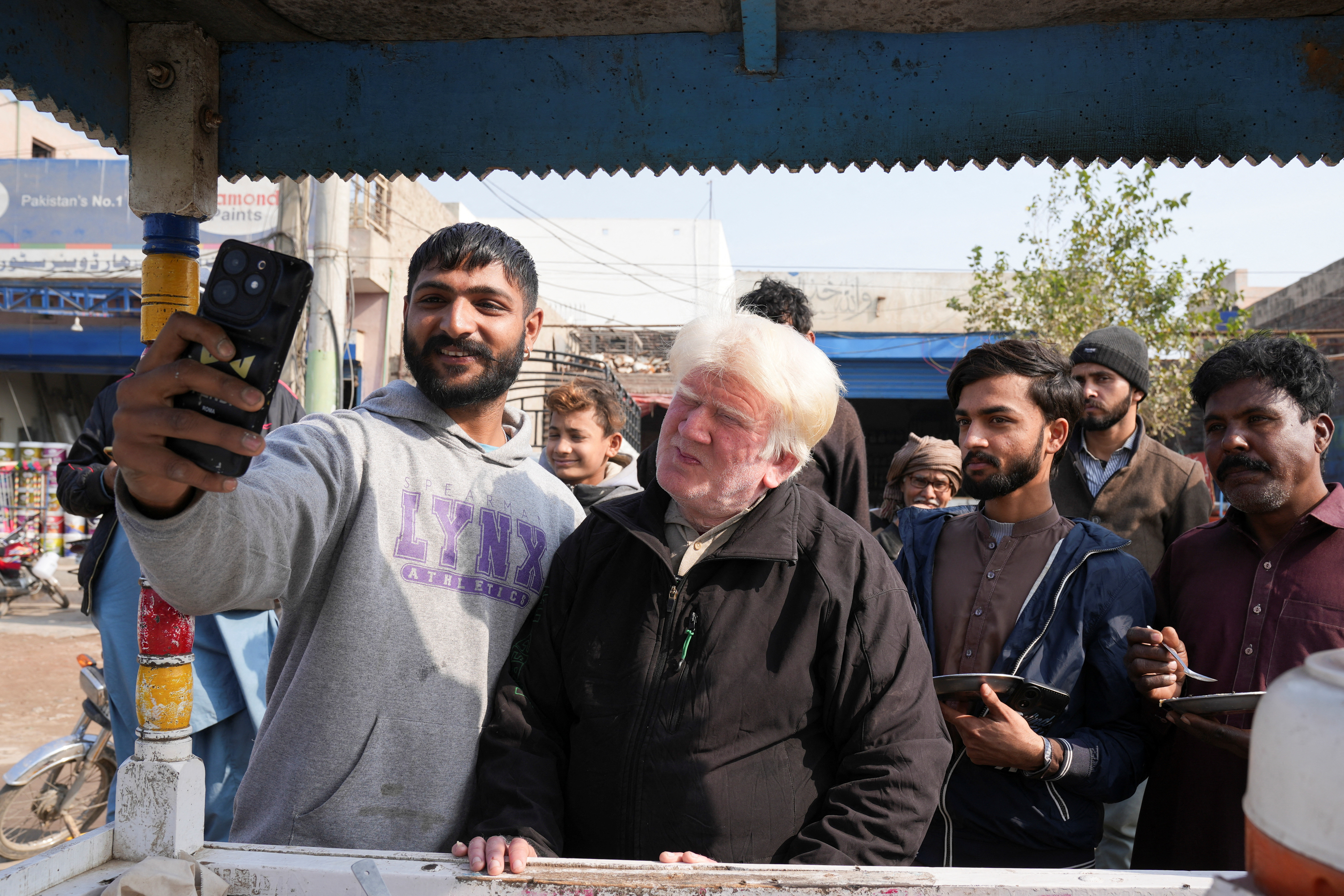 Saleem Bagga seen by some as a lookalike of U.S. President-elect Donald Trump in Sahiwal
