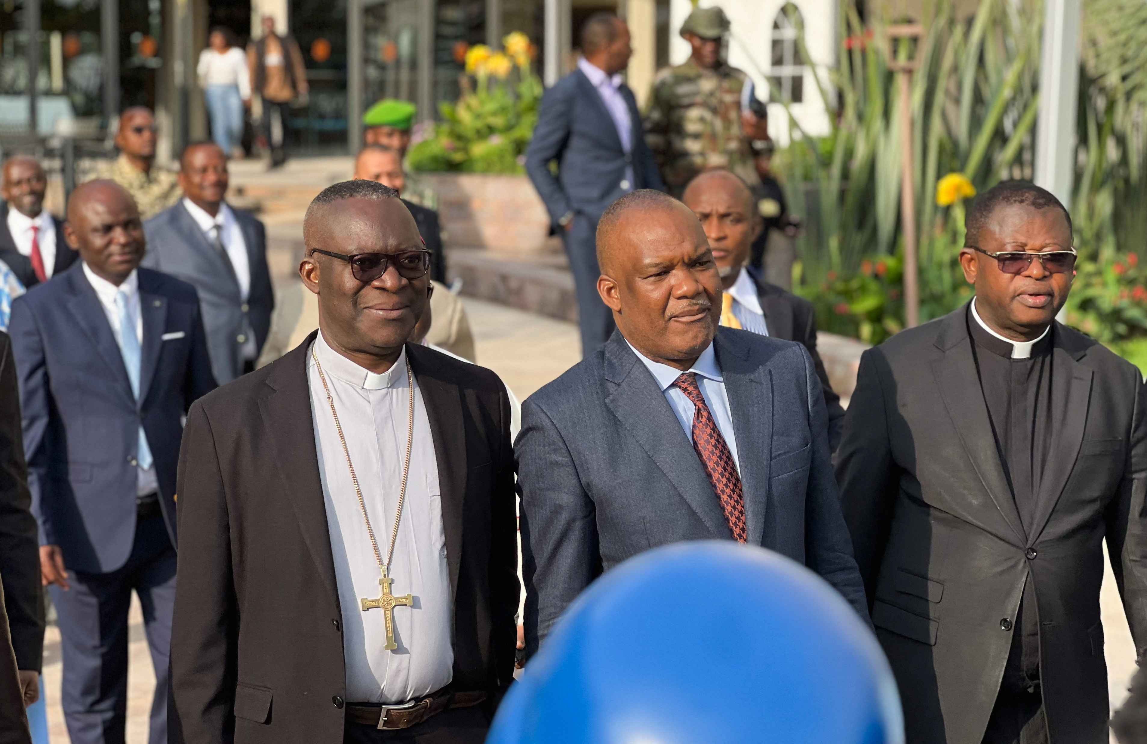 Congo Catholic delegation meets a rebel leader in a move that could rankle the government, in Goma