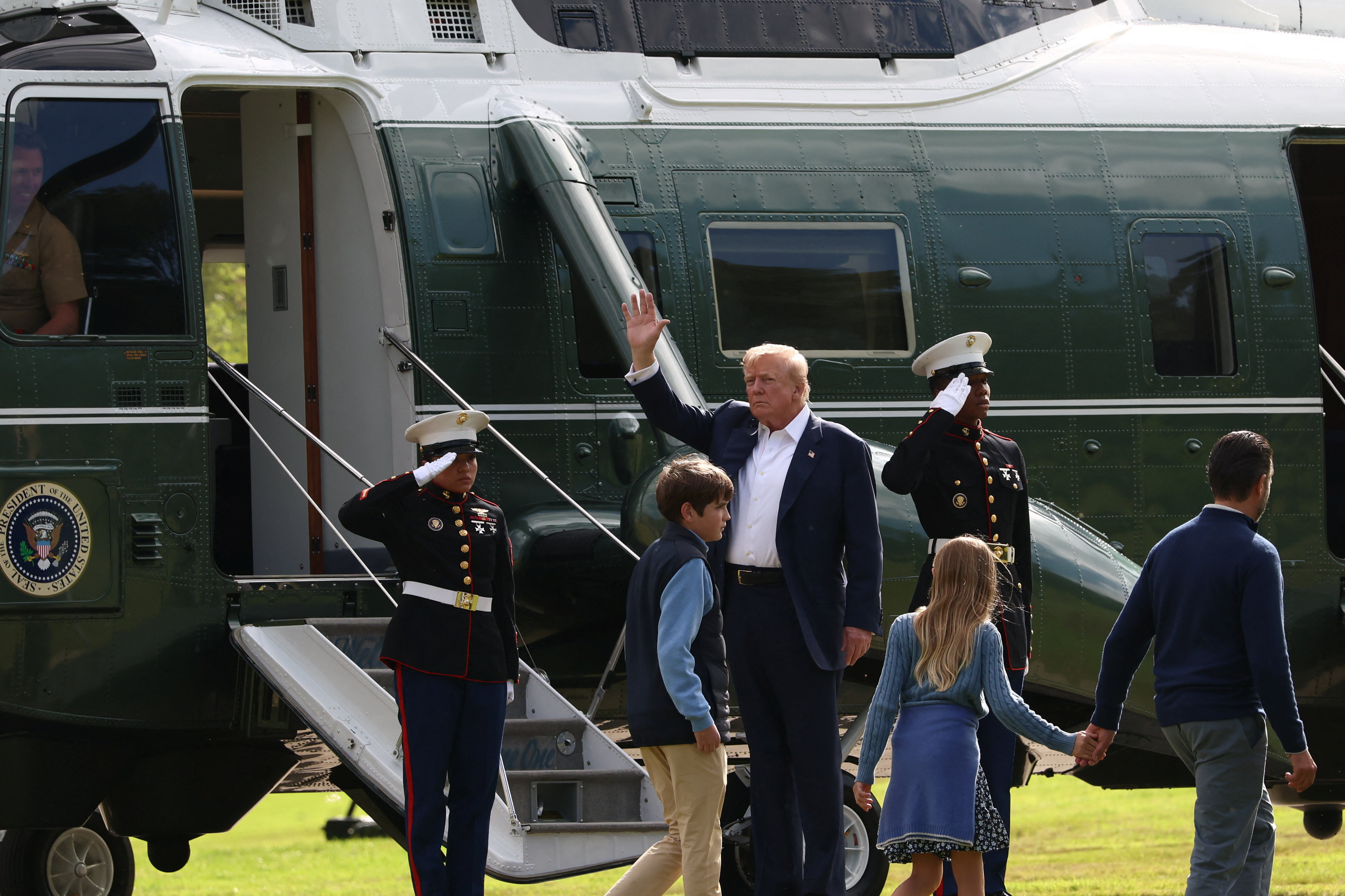 U.S. President Trump visits Scotland
