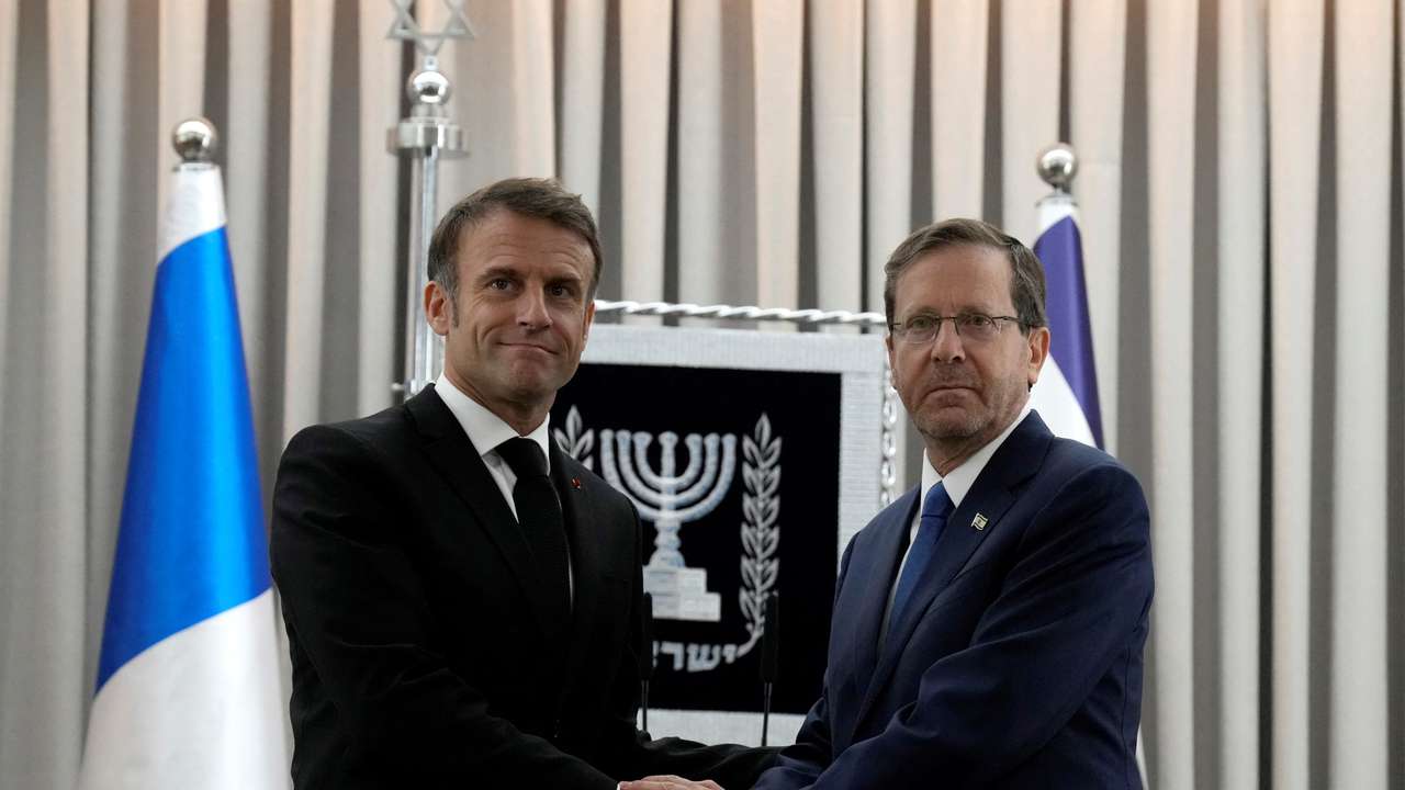 French President Emmanuel Macron visits Israel