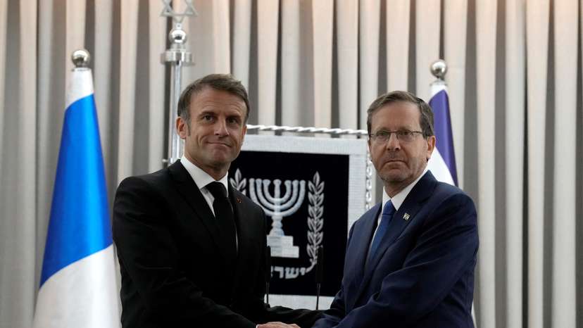French President Emmanuel Macron visits Israel