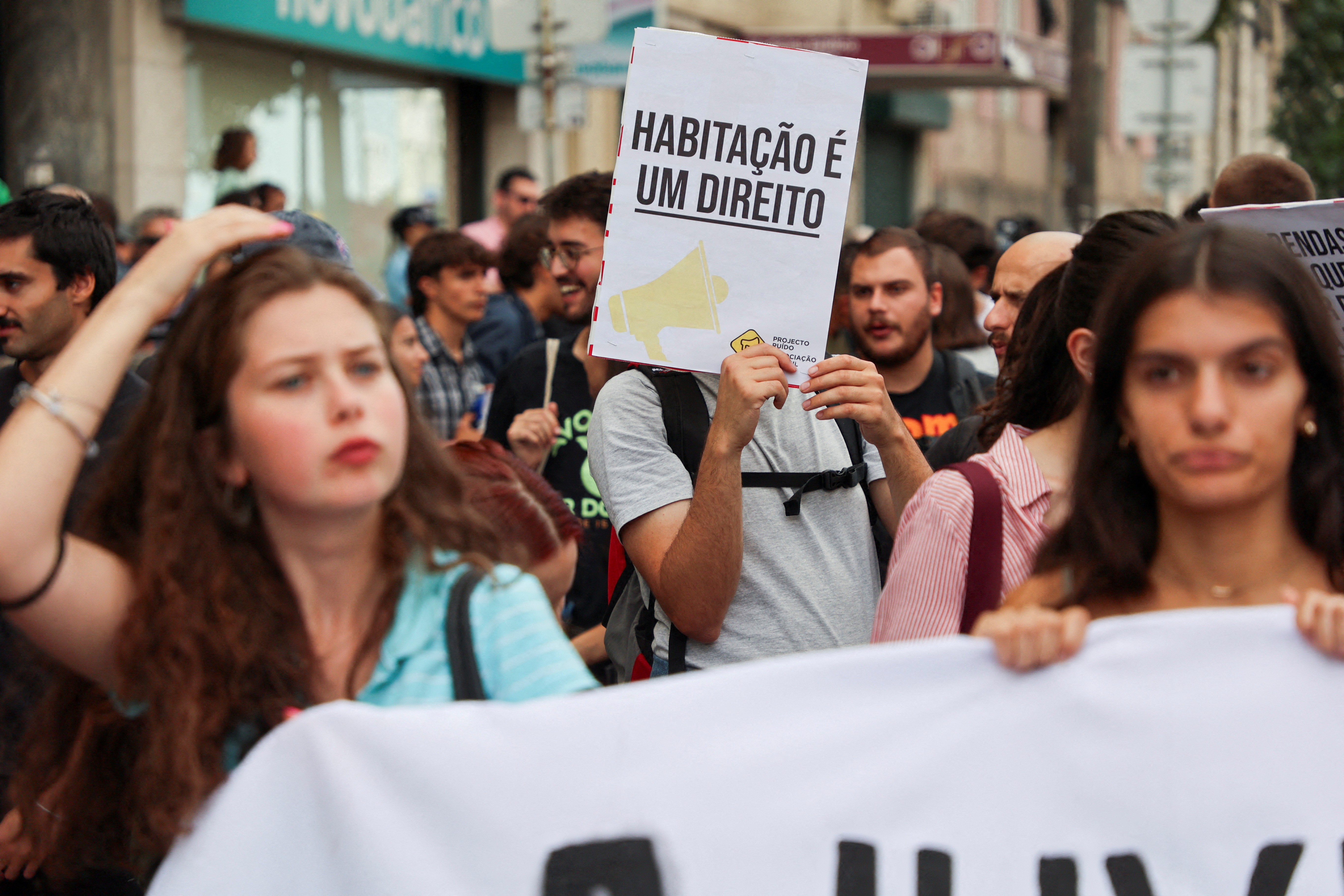 FILE PHOTO: Demonstration against housing crisis, in Lisbon