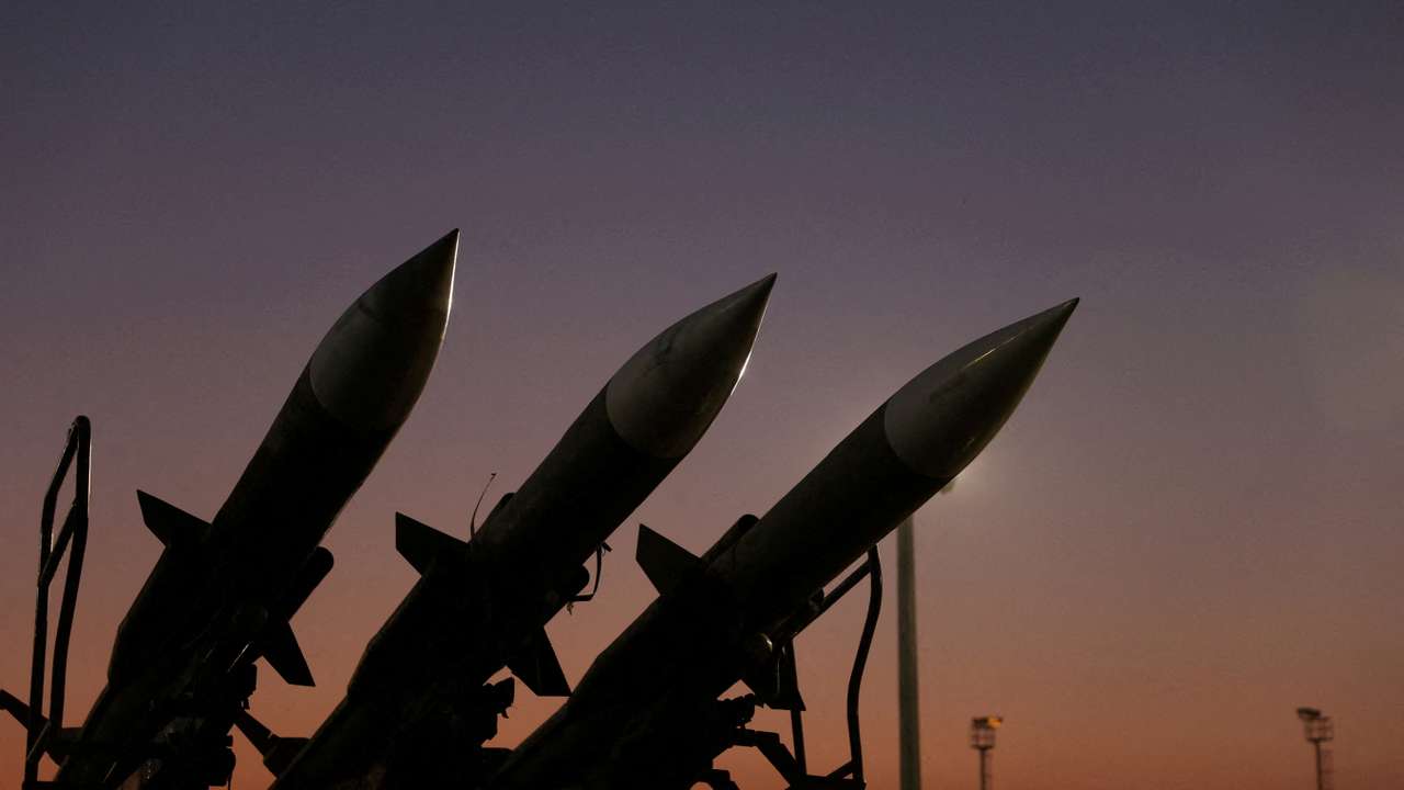 FILE PHOTO: Iranian missiles are displayed at the Islamic Revolutionary Guard Corps(IRGC) Aerospace Force Museum in Tehran
