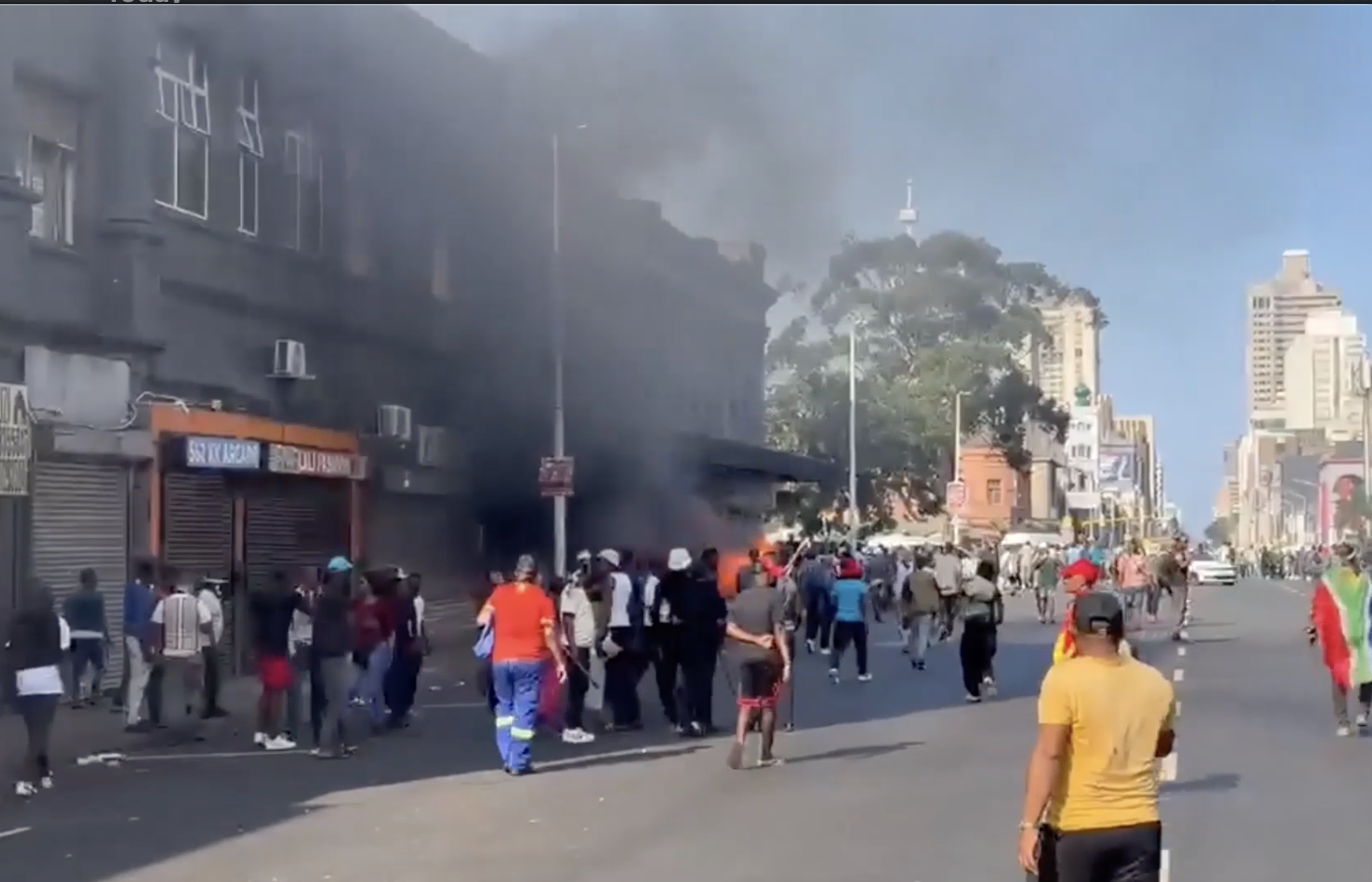 S.A antimigrants march