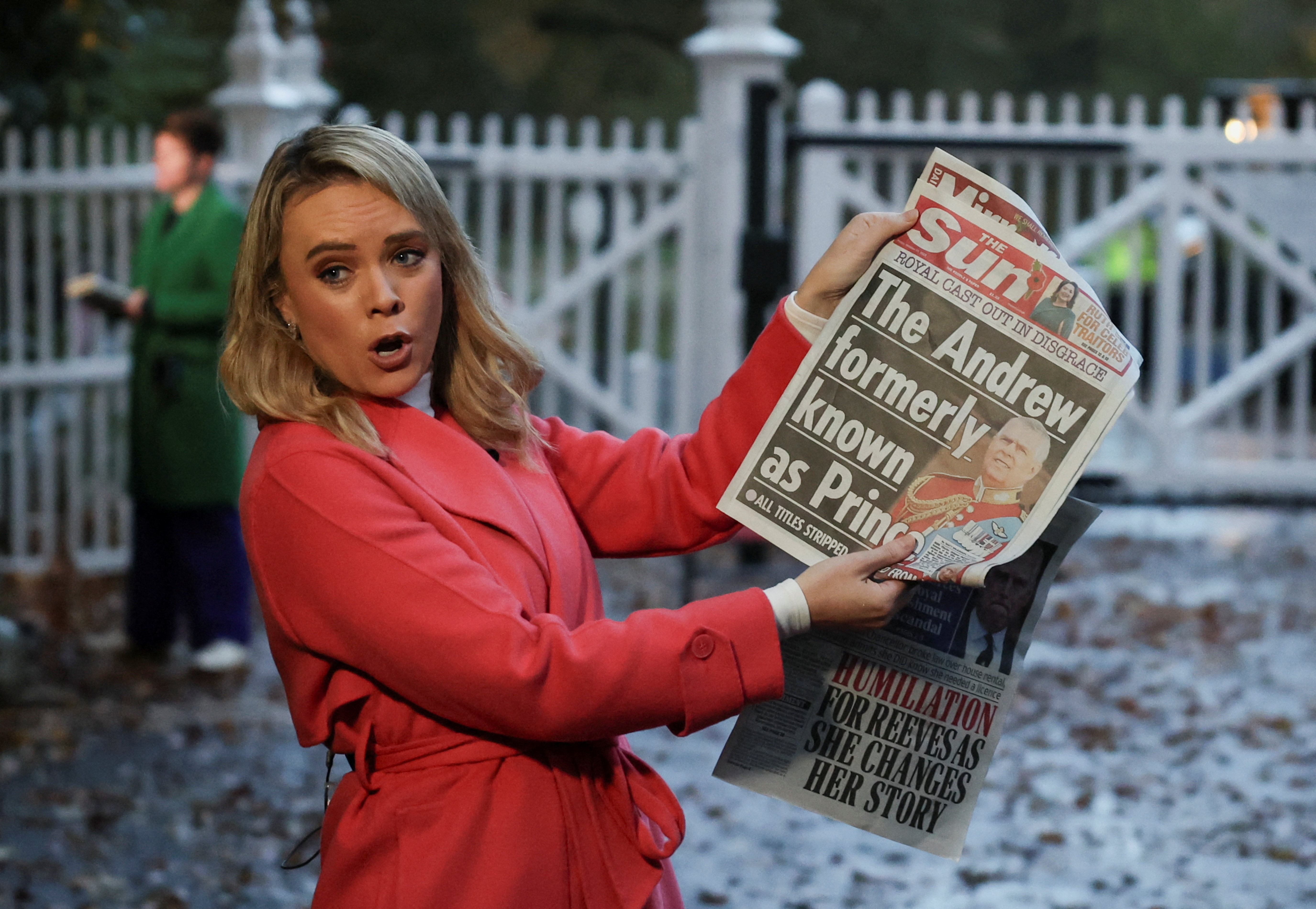 Scene in Windsor after Andrew is stripped of titles and home by King Charles