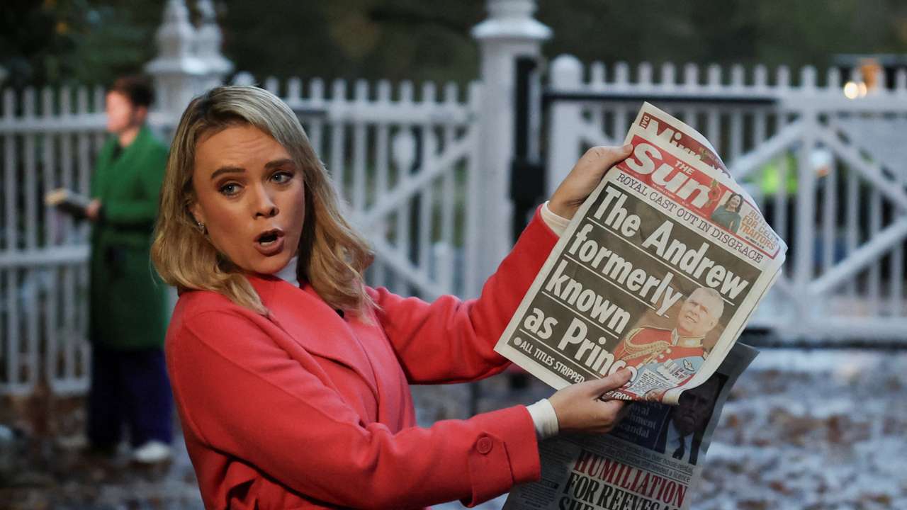 Scene in Windsor after Andrew is stripped of titles and home by King Charles