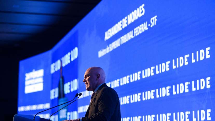 FILE PHOTO: Brazilian Supreme Court Justice Alexandre de Moraes attends a business forum in Rio de Janeiro