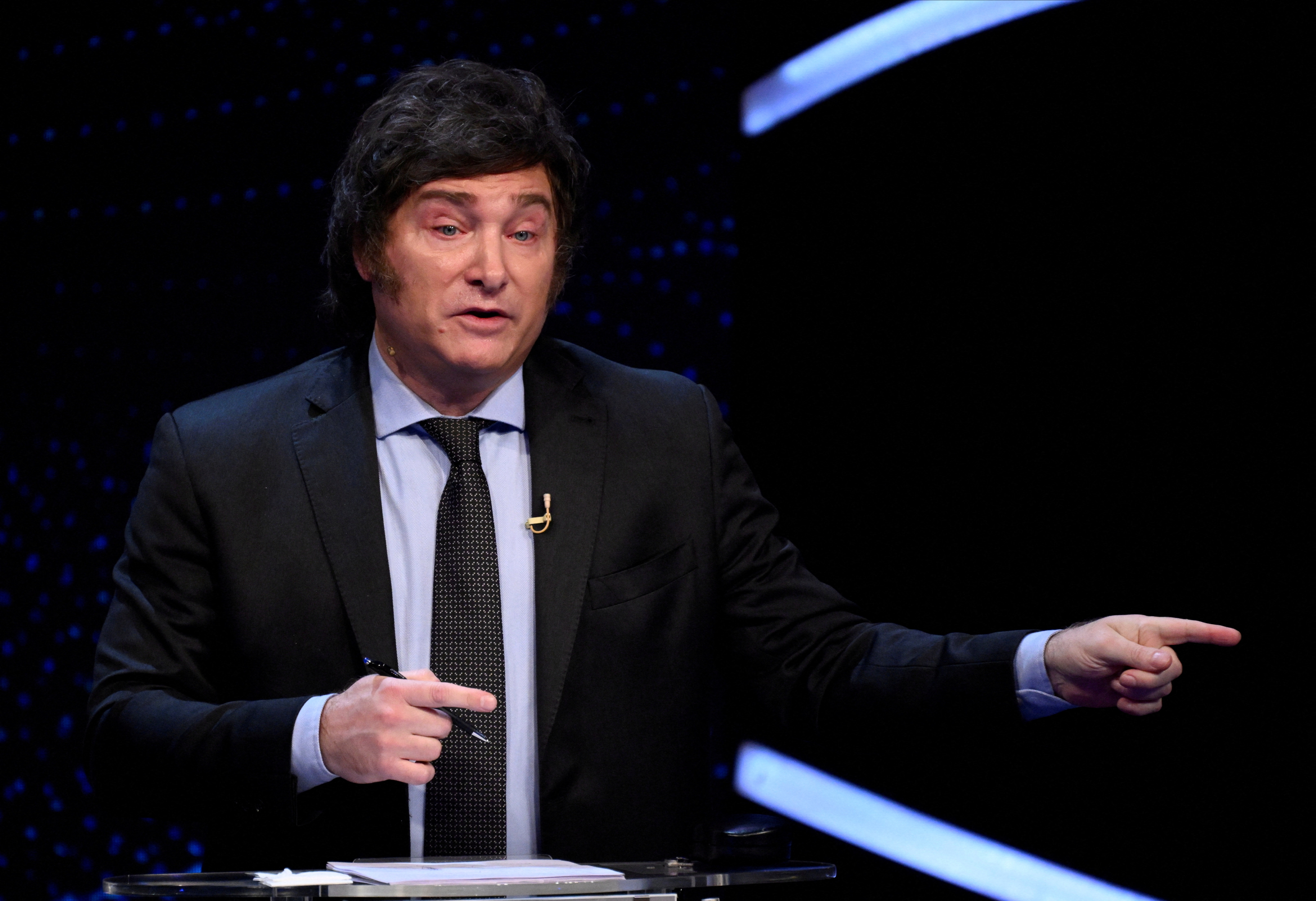 Argentine presidential candidates take part in the final TV debate ahead of the November 19 general election