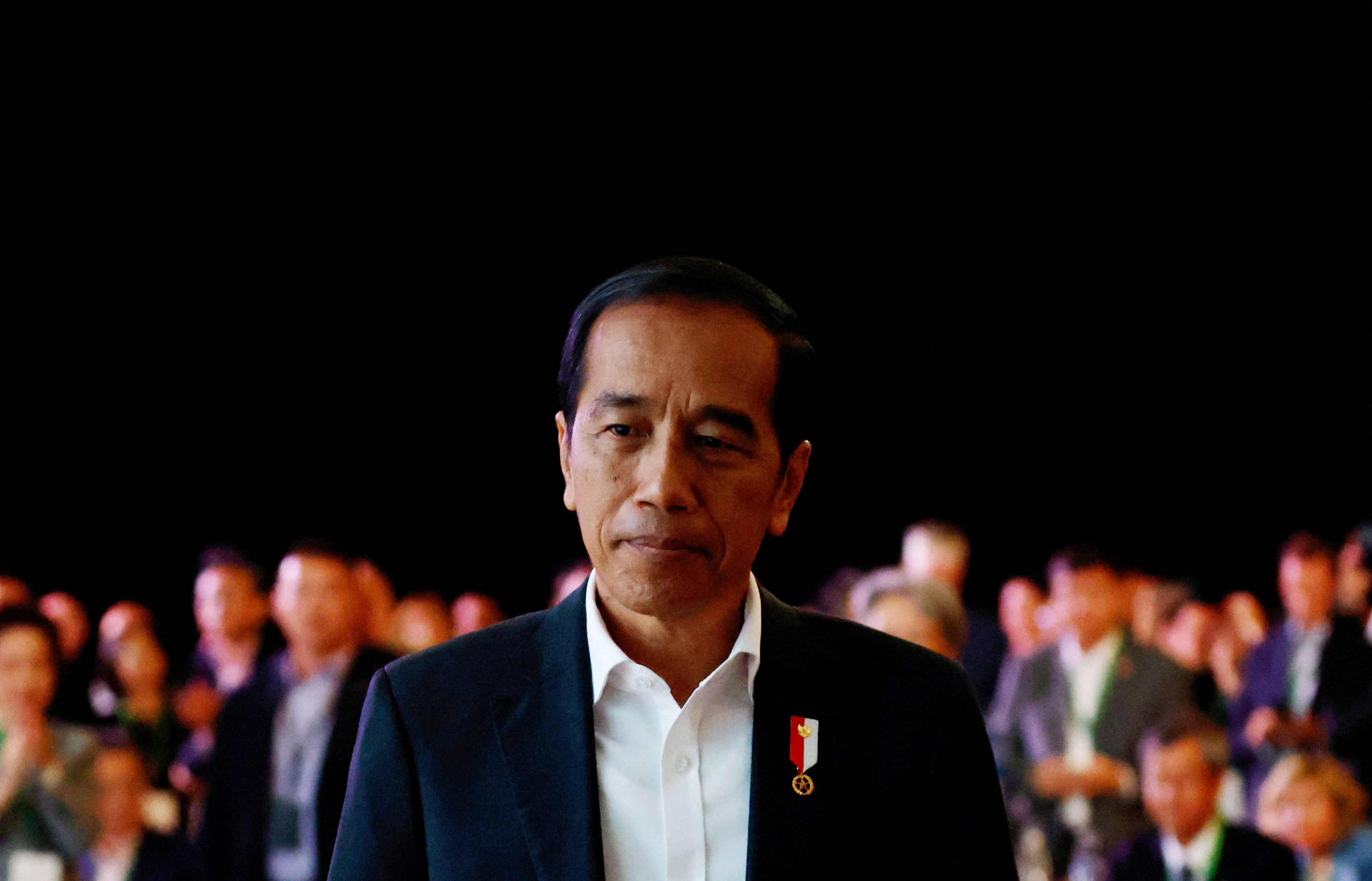 Indonesia's President Joko Widodo speaks about the planned new capital Nusantara, at Ecosperity Week in Singapore