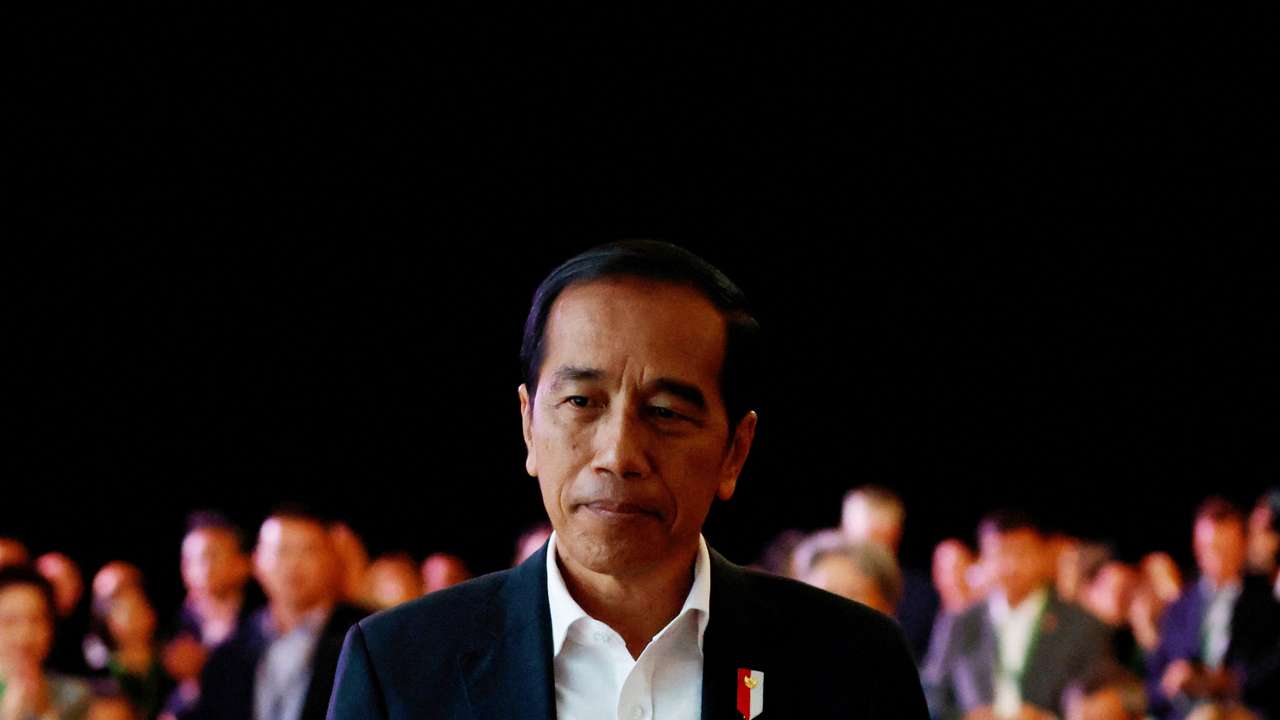 Indonesia's President Joko Widodo speaks about the planned new capital Nusantara, at Ecosperity Week in Singapore