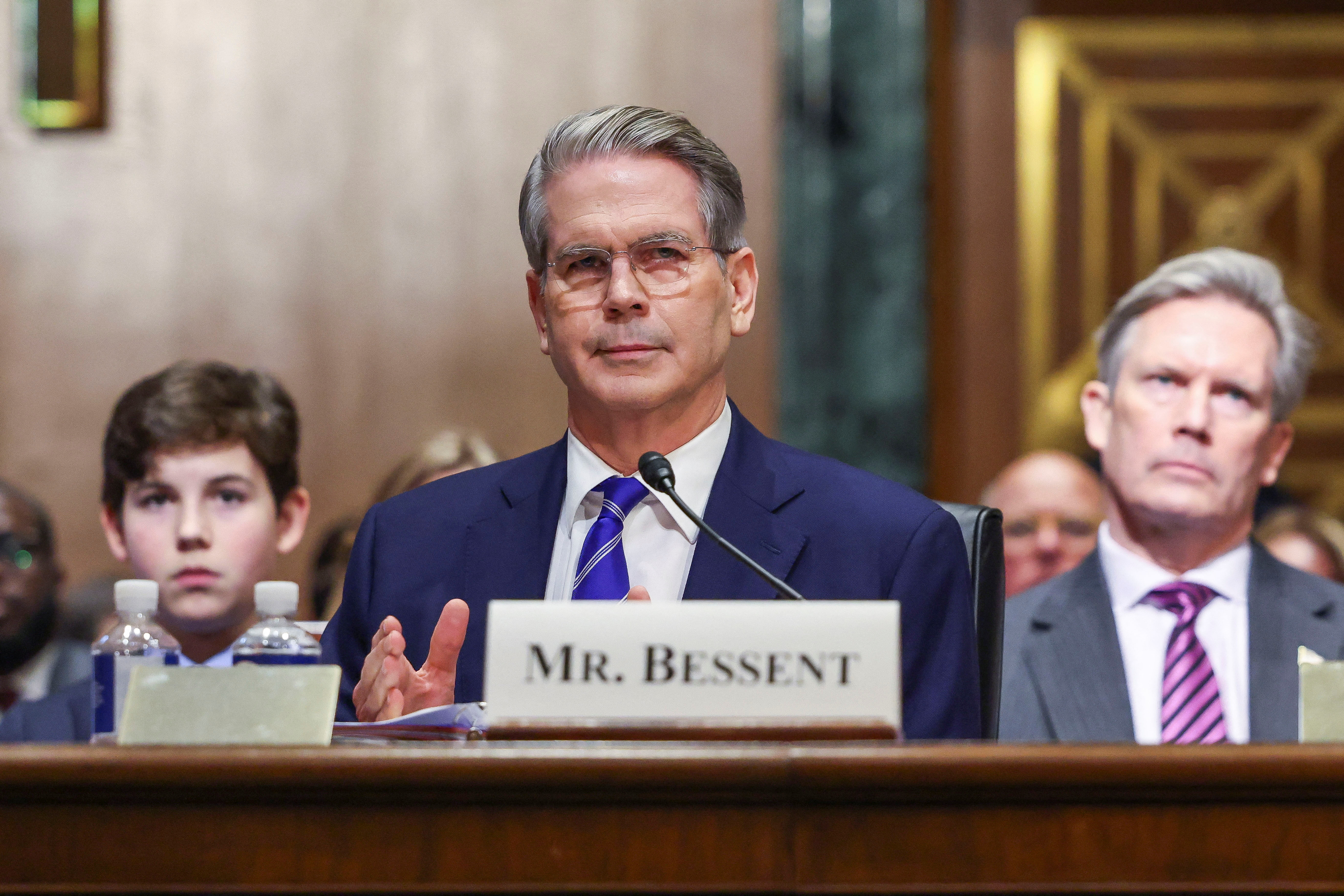 Senate Committee on Finance confirmation hearing on Scott Bessent's nomination to be secretary of treasury, on Capitol Hill in Washington