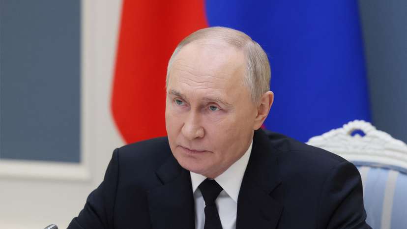 Russian President Vladimir Putin conducts an exercise of Russia's strategic nuclear deterrence forces, in Moscow