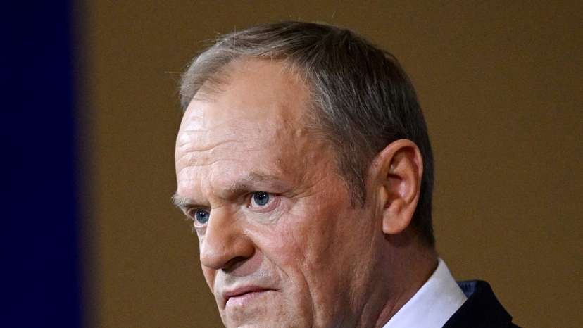 FILE PHOTO: FILE PHOTO: Polish Prime Minister Donald Tusk looks on at a press conference with German Chancellor Olaf Scholz in Berlin