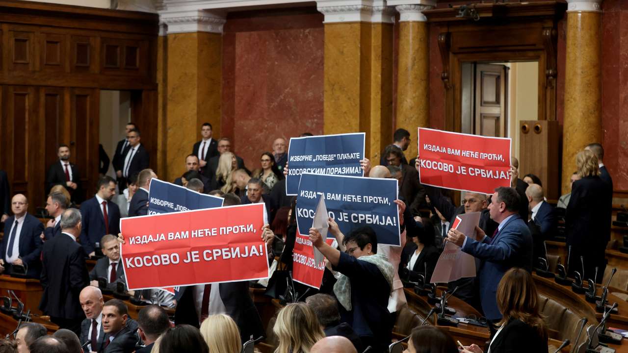 Serbia's new parliament convenes, following December 2023 elections and opposition protests over alleged election fraud, in Belgrade