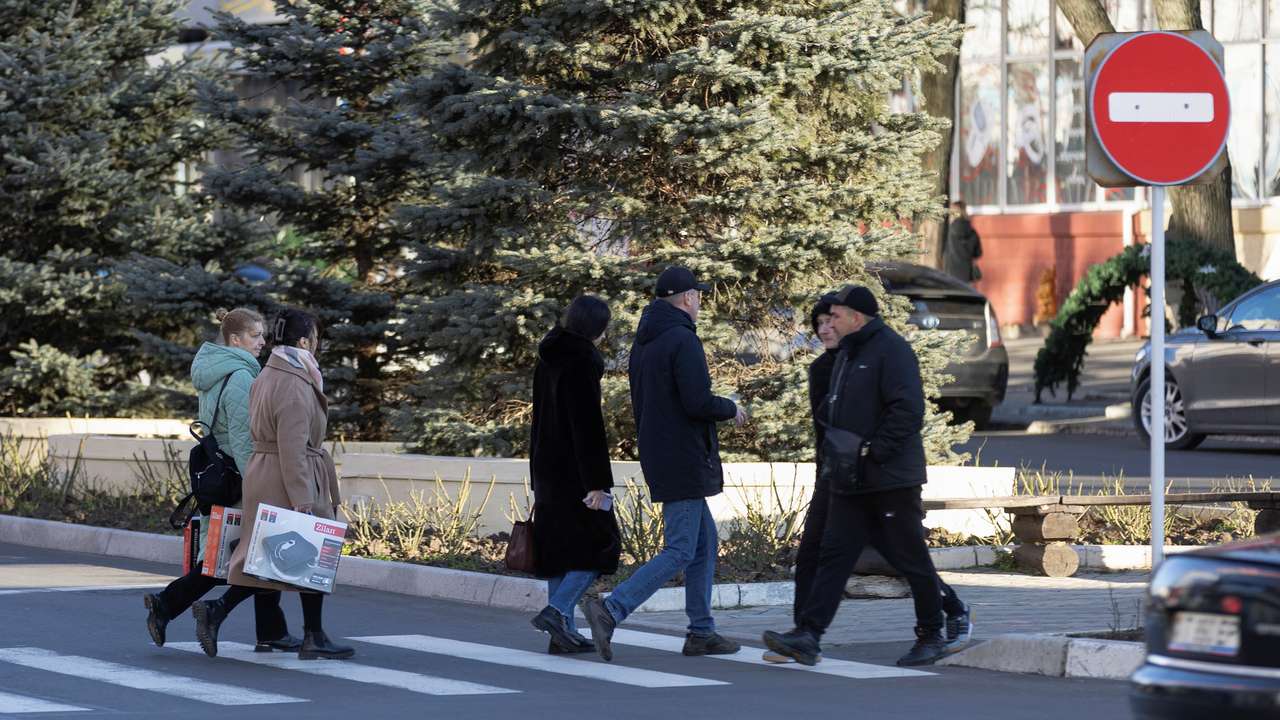 City views of Tiraspol in Moldova's breakaway region of Transdniestria