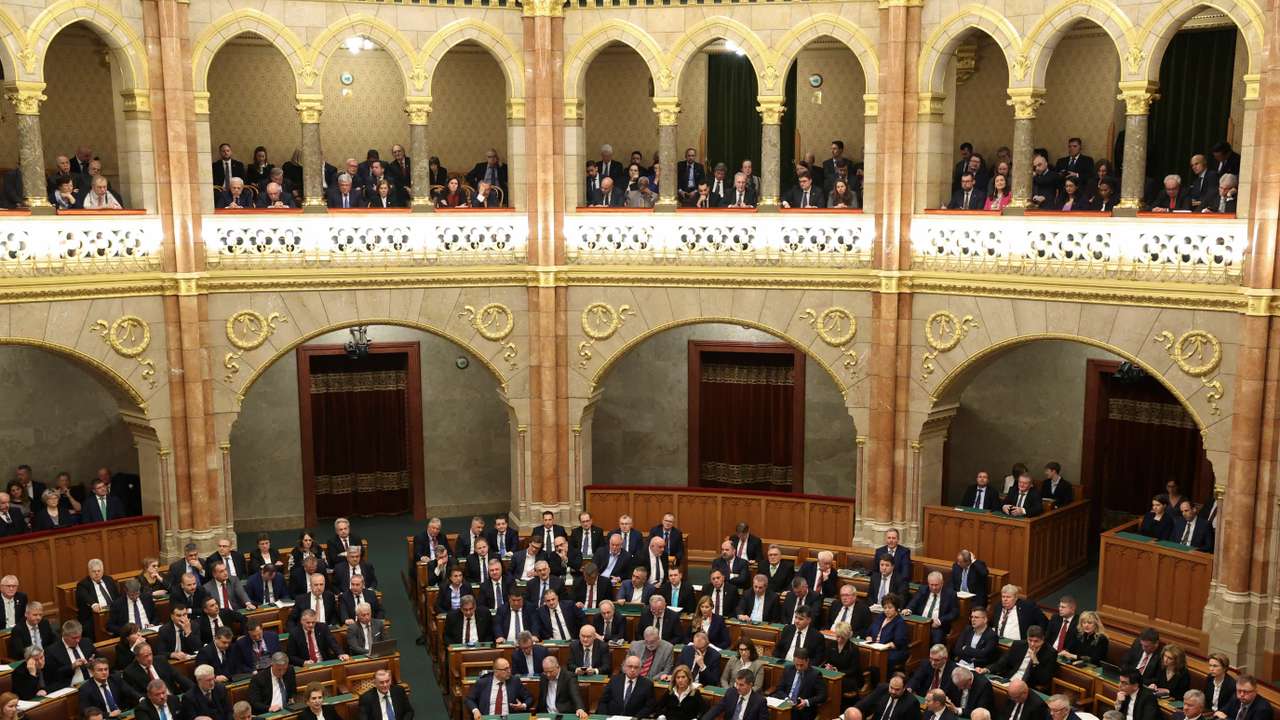 Hungarian PM Orban attends the spring session of the parliament in Budapest