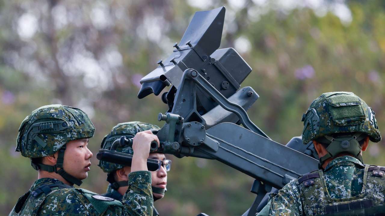 Annual military exercise ahead of the Lunar New Year, in Chiayi