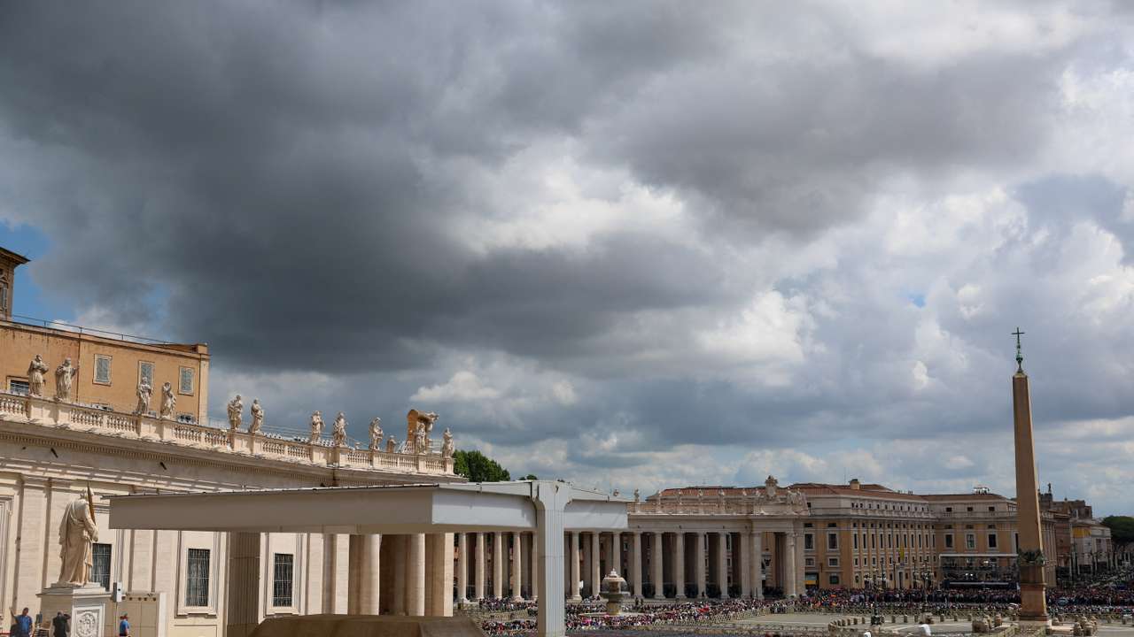 Preparations for Pope Francis' funeral, at the Vatican