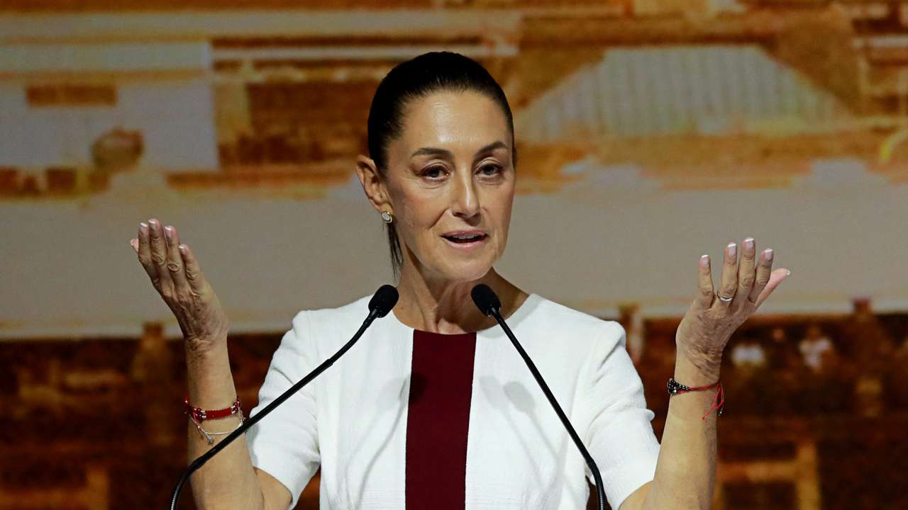 Mexican President-elect Claudia Sheinbaum holds a meeting with elected federal legislators in Mexico City