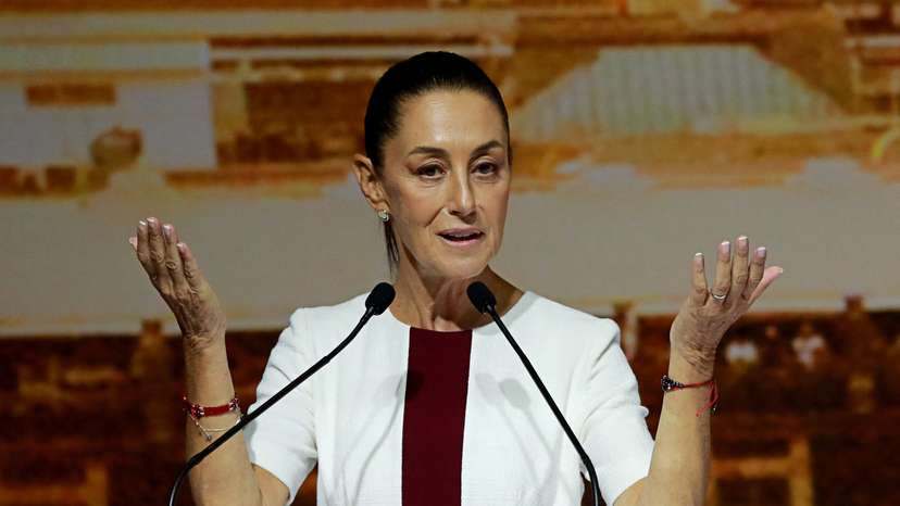 Mexican President-elect Claudia Sheinbaum holds a meeting with elected federal legislators in Mexico City
