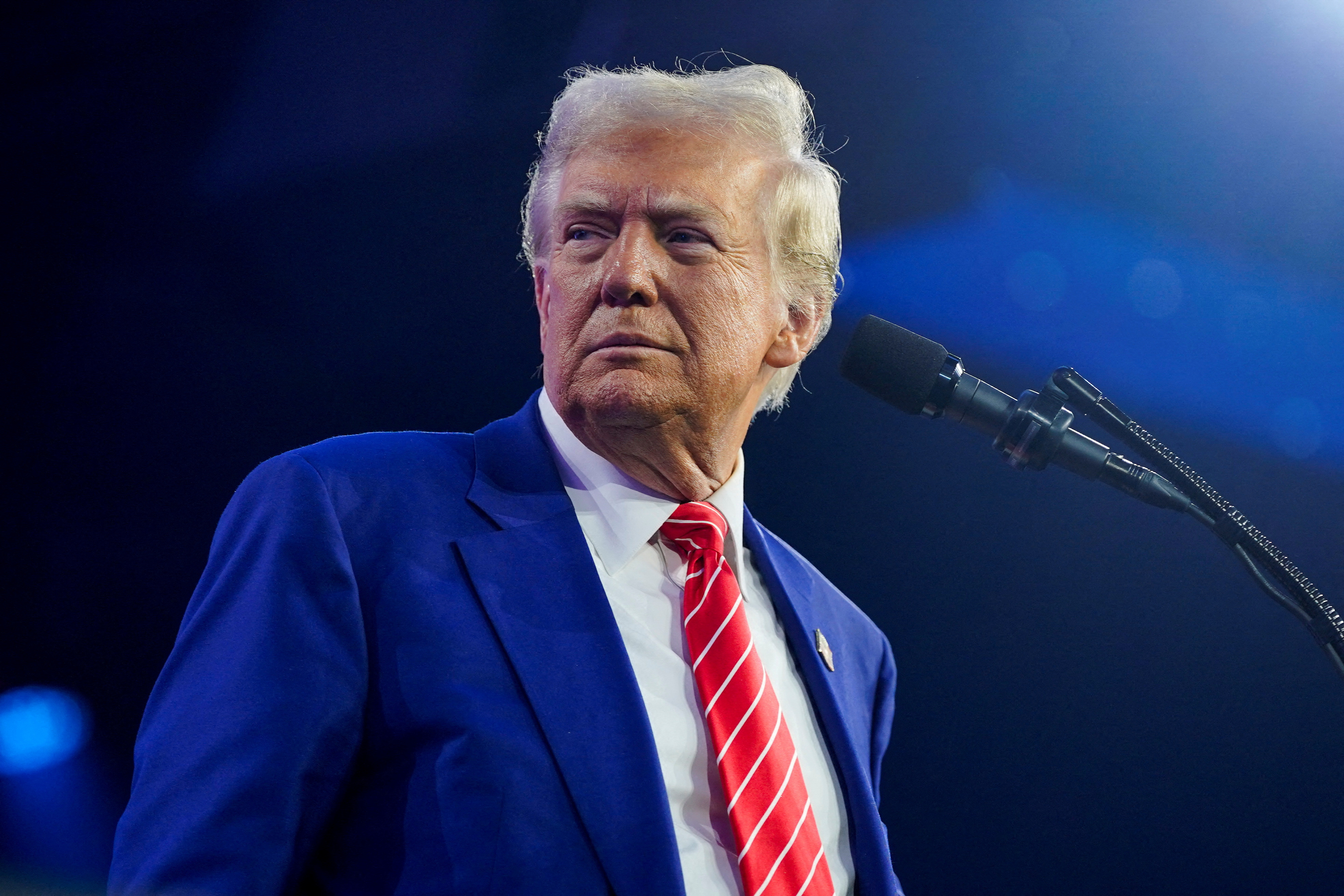 FILE PHOTO: U.S. President-elect Trump attends a Turning Point USA event in Phoenix, Arizona