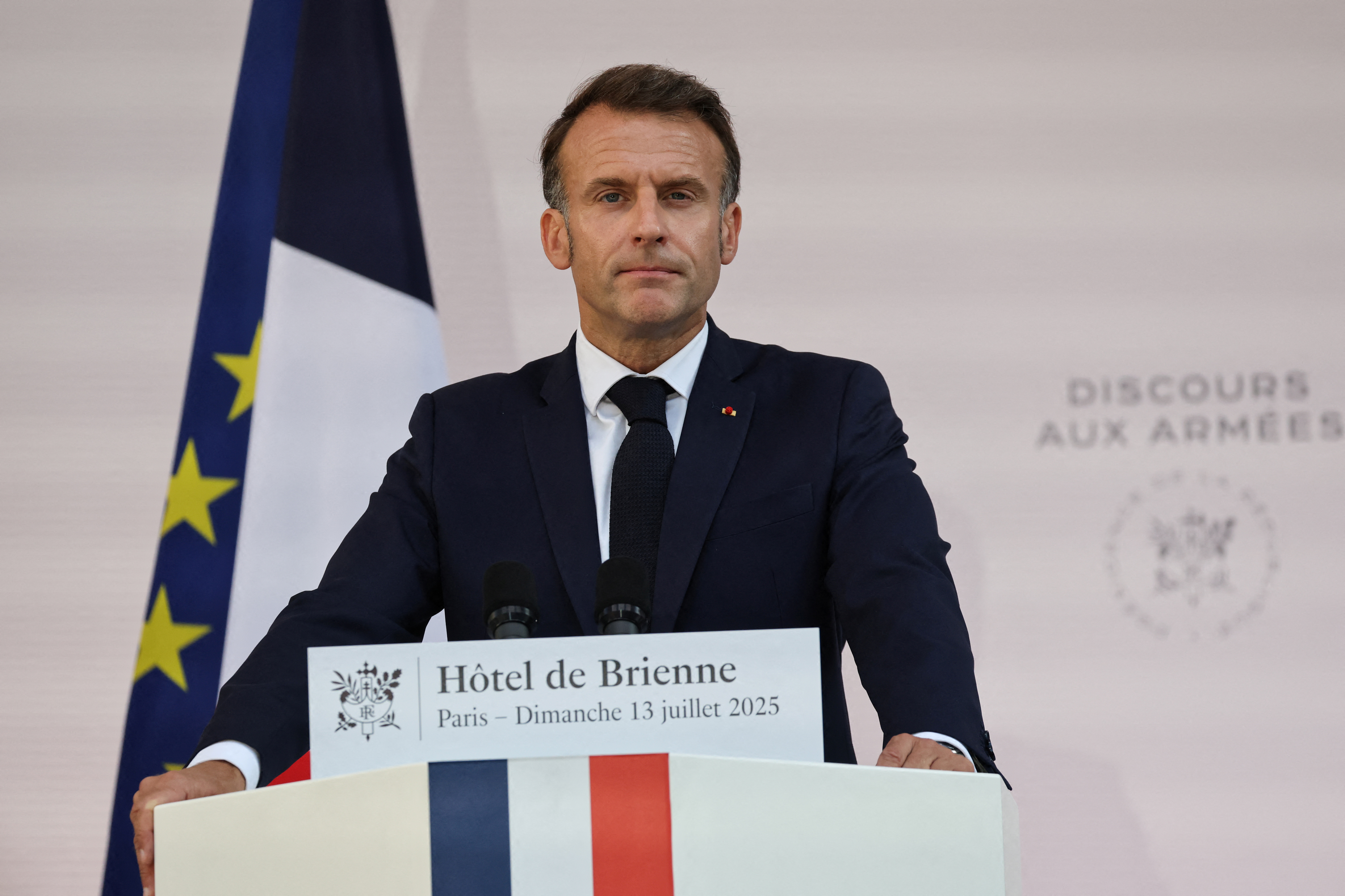 Eve of the annual Bastille Day Parade in the French capital