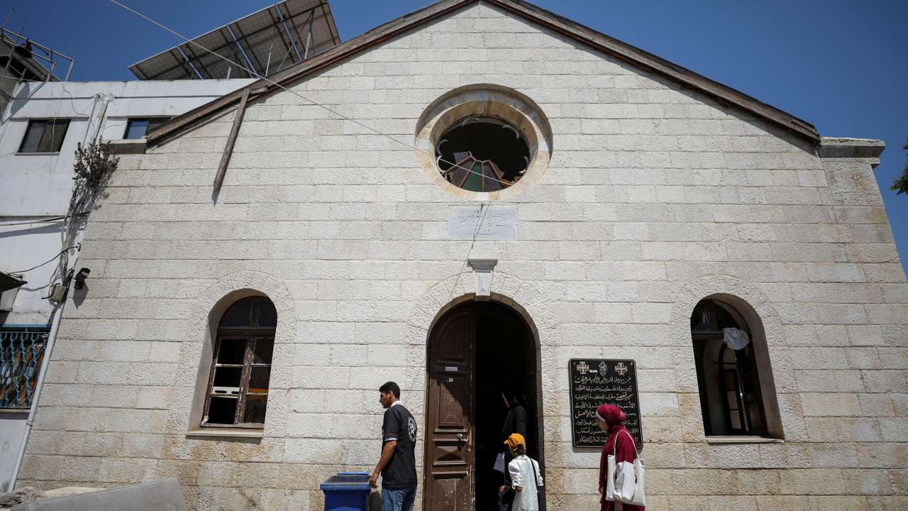 Gaza's Baptist Church turned into a clinic as patients and the wounded crowd hospitals